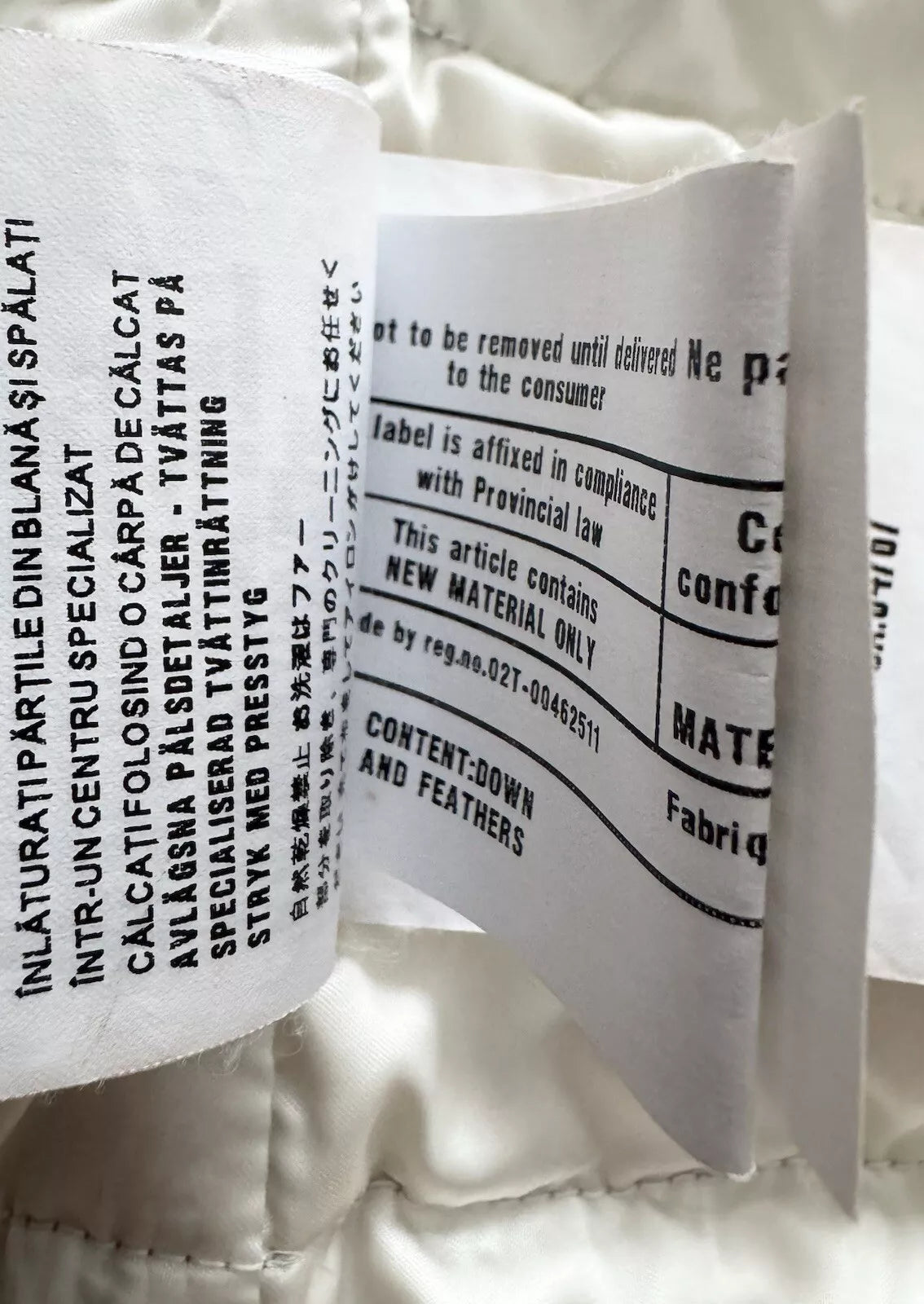 Prada Ladies Steel Grey/Silver Down Puffer Jacket-Size 46 EU-UK 10-12