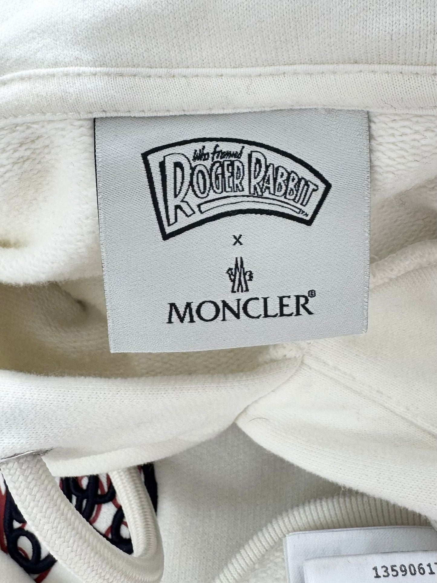 Moncler x Disney Roger Rabbit Brand-Print Cotton-Jersey Hoodie(XL- 25.5''ptp)