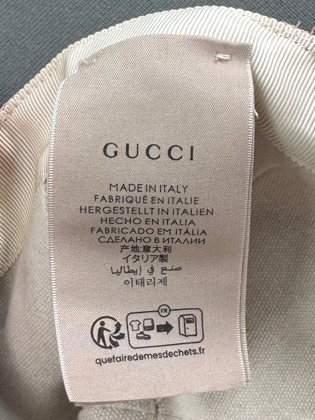 Gucci GG Pink Canvas Baseball Hat