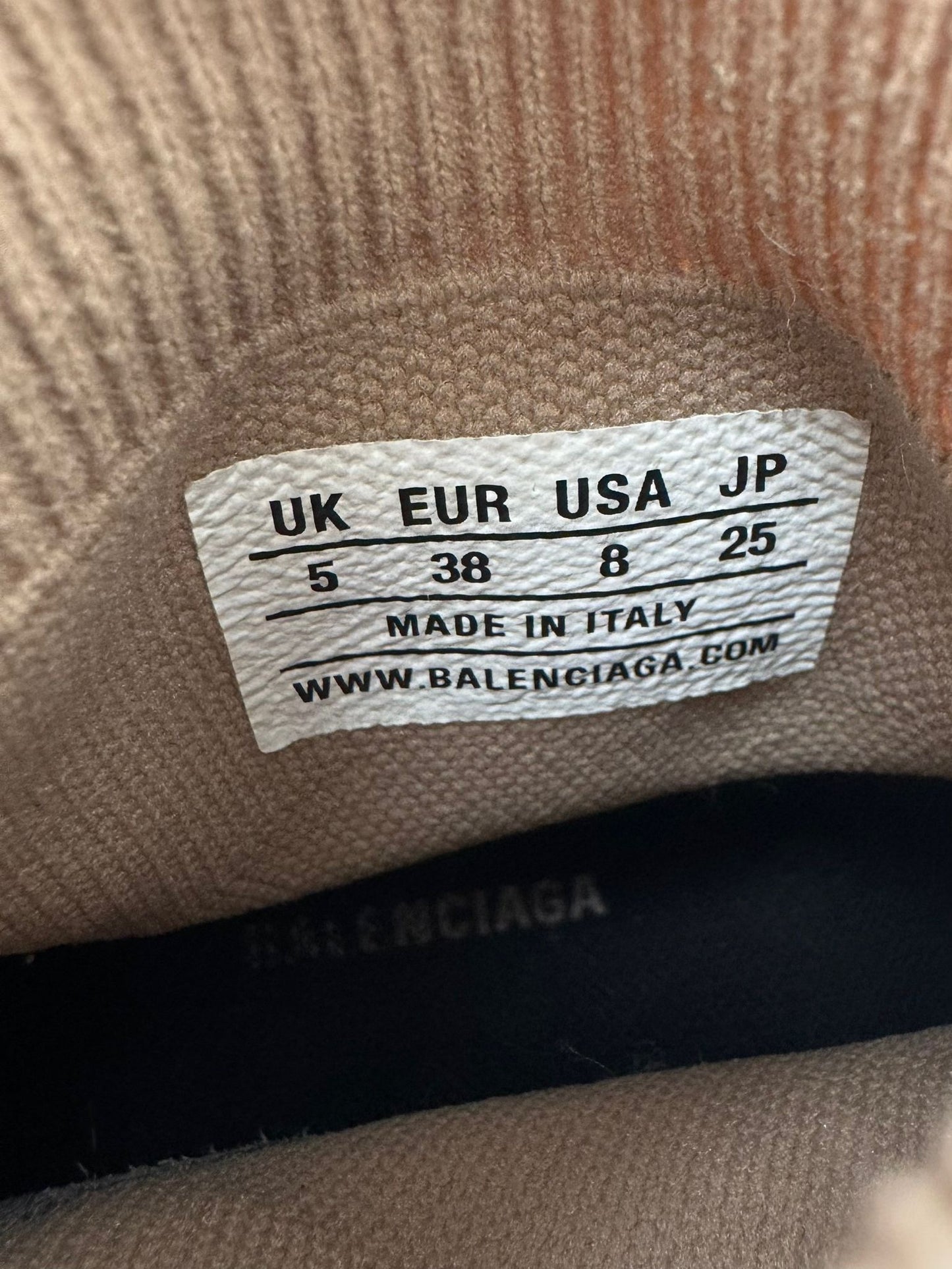 Balenciaga Speed Sock Tan Trainers Size UK 5 (EU38)