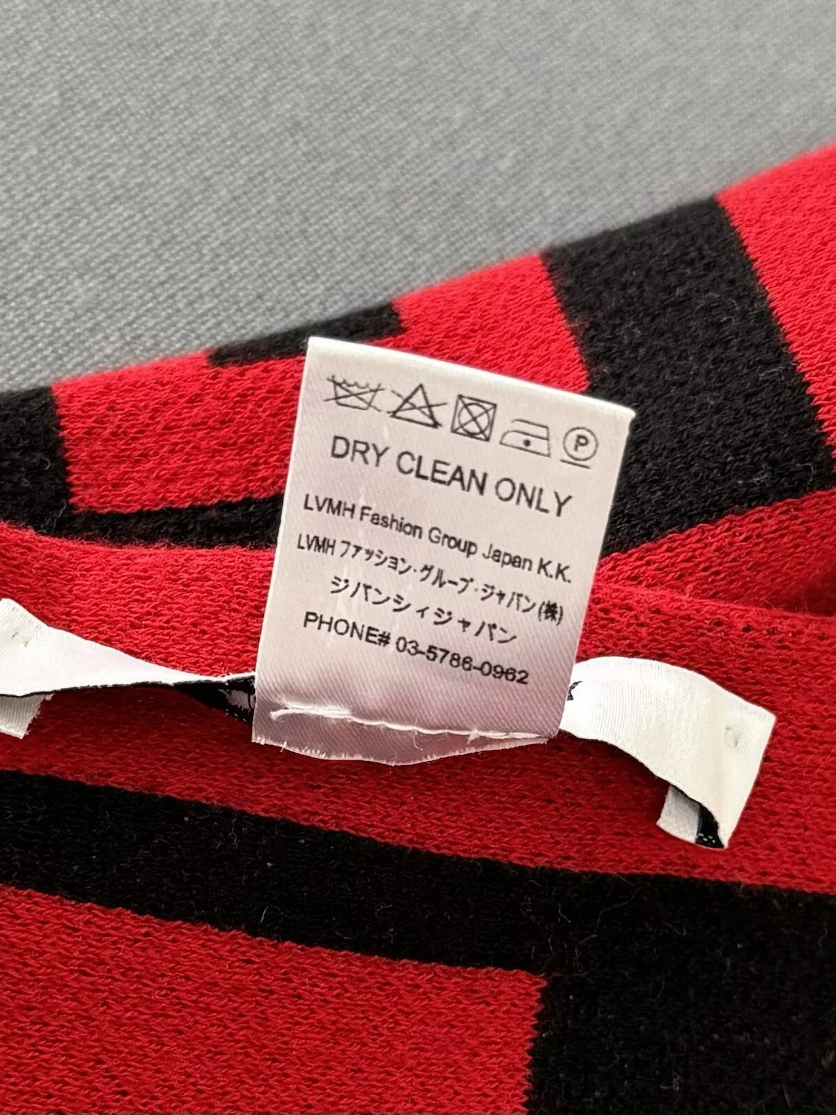 Givenchy Black & Red Logo Scarf