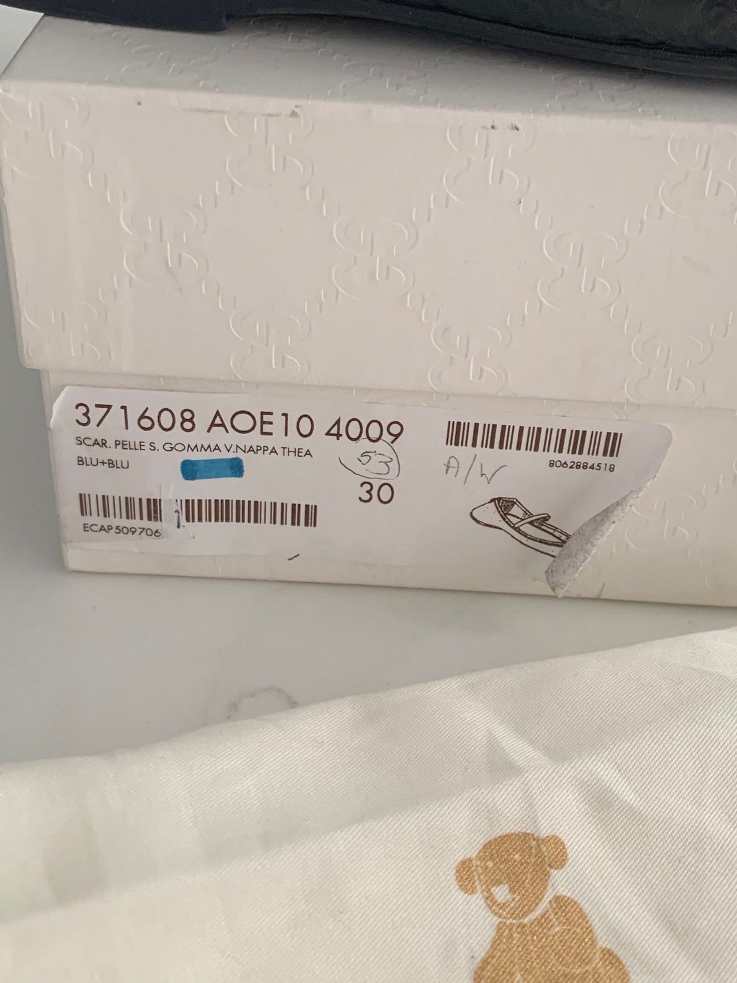 Gucci Girls Navy Thea Dolly Shoes - Size 12 (EU30)