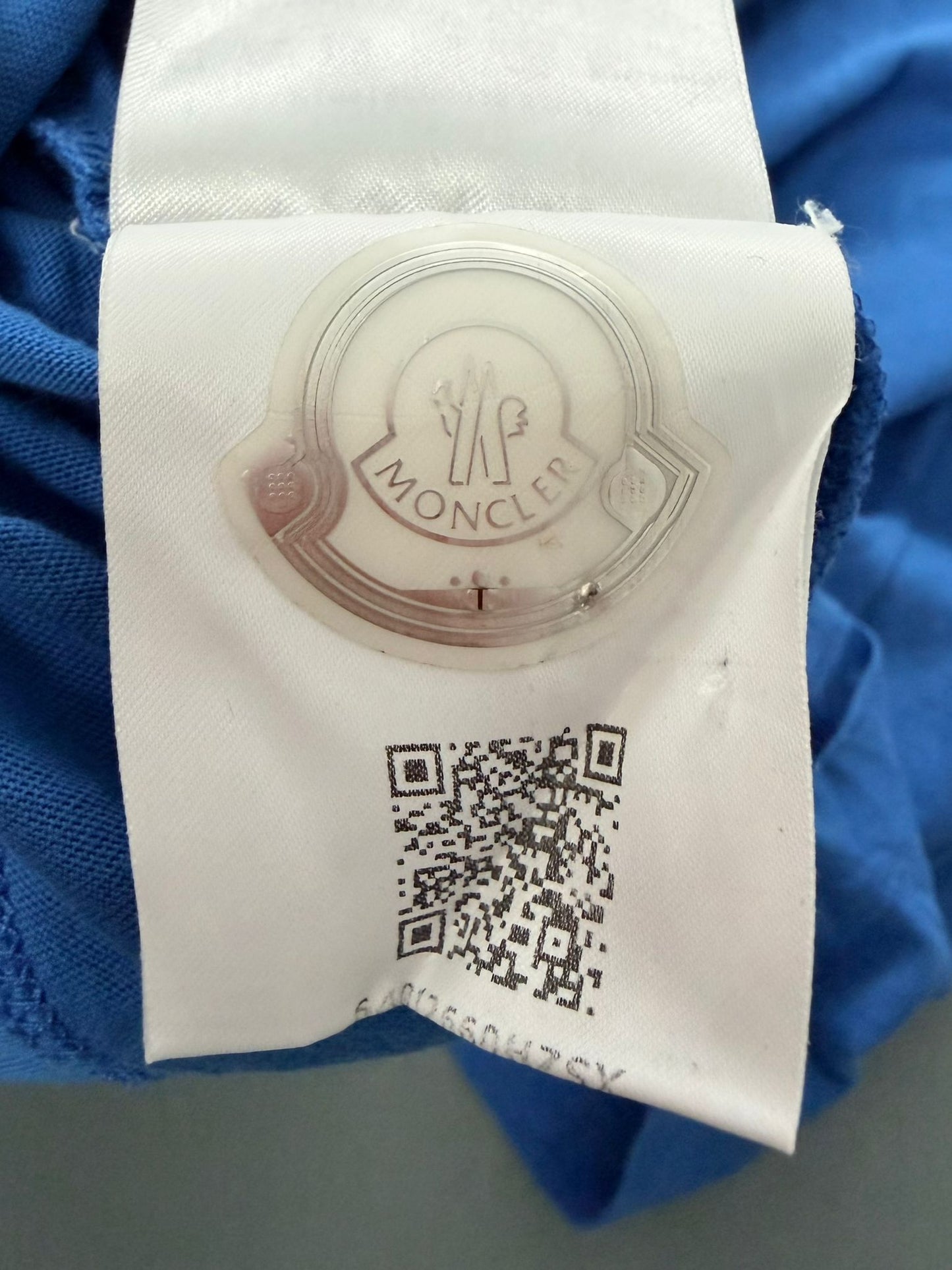 Moncler Blue Reflective T.Shirt - Size: XL (23.5''ptp)