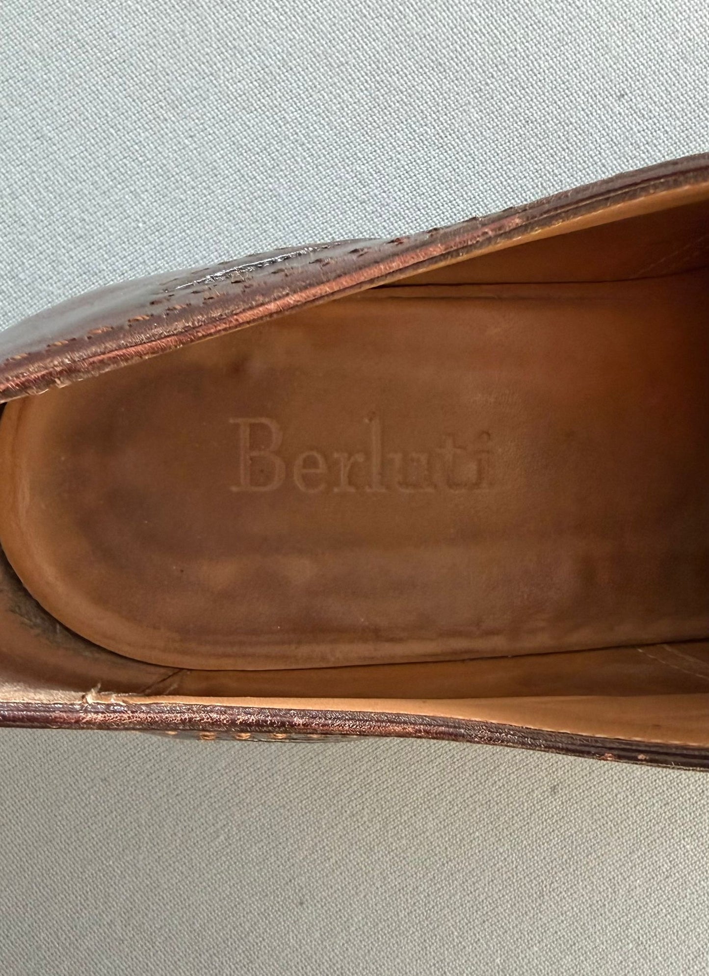 Berluti Brown Oxford Shoes - Size: UK9 (EU43)