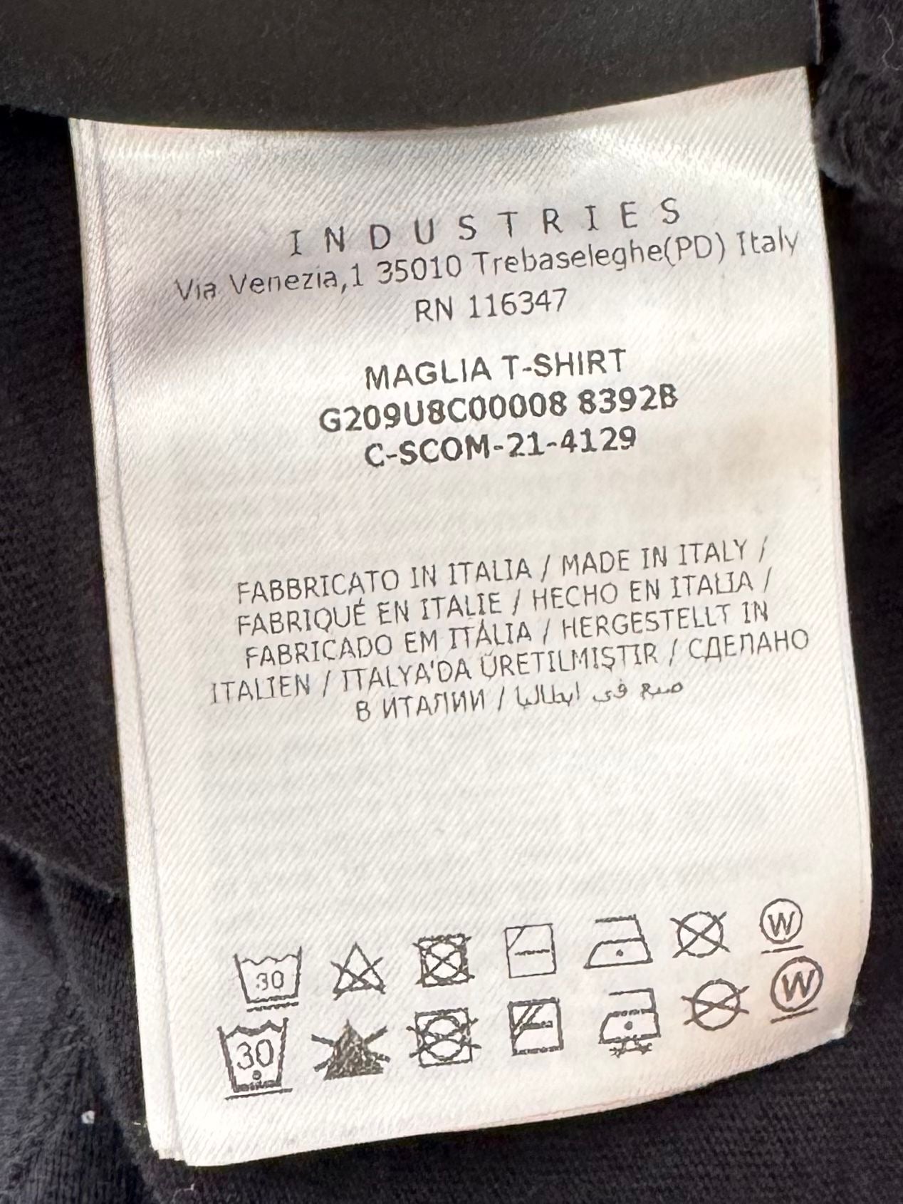 Moncler Genius Fragment ''World Of Moncler'' Black T-Shirt - Large (23''ptp)