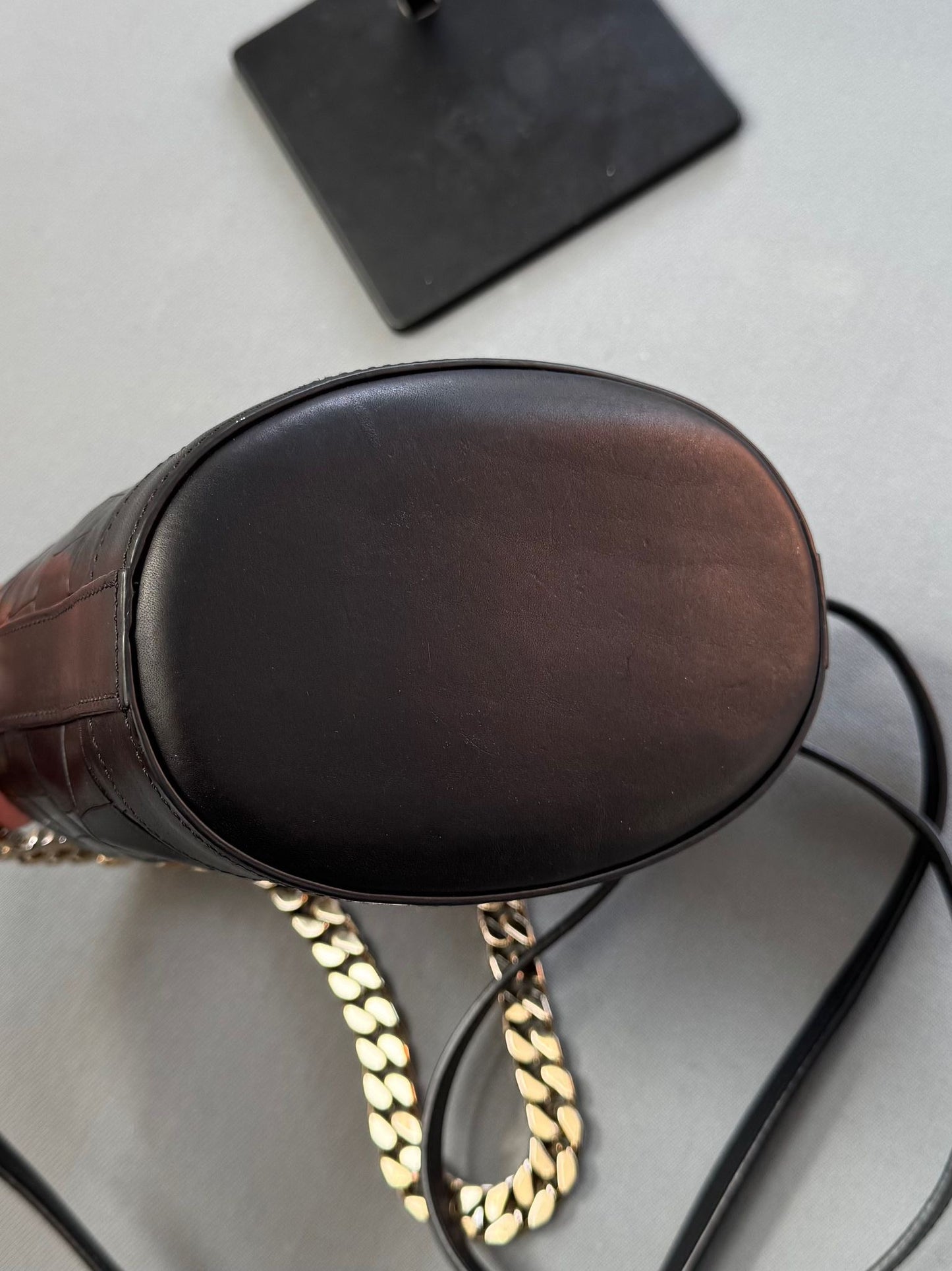 Mulberry Mini Jamie Bucket Bag Black With Gold Hardware