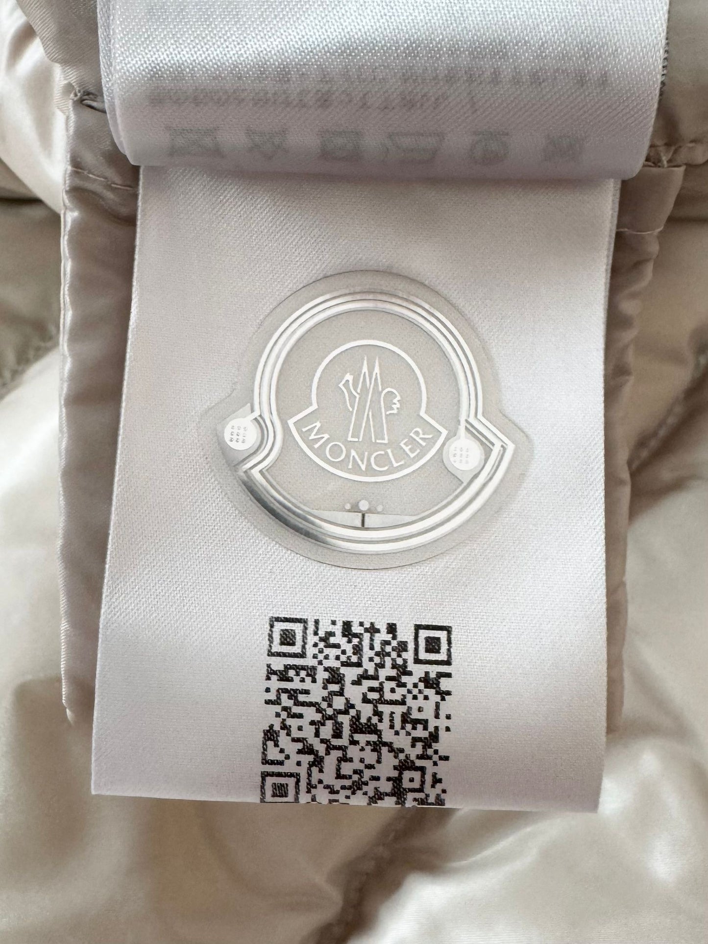 Moncler Beige Cayeux Wool Blend Down Jacket - Size 2 (UK10-12)