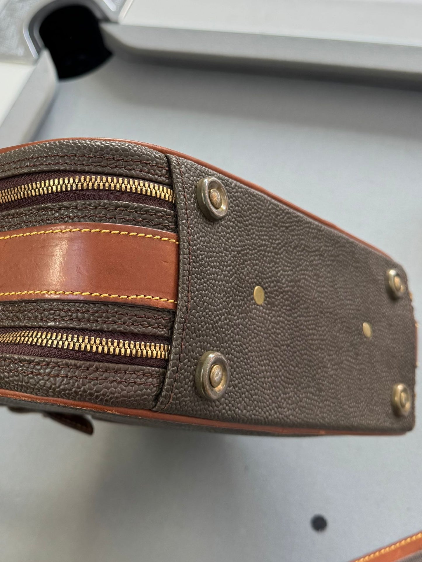 Mulberry Mole & Cognac Scotchgrain Briefcase