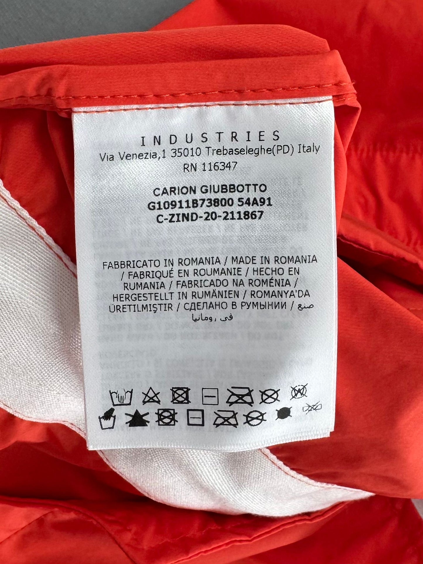 Moncler Carion Orange Windbreaker Jacket - Size 2 (24''ptp)