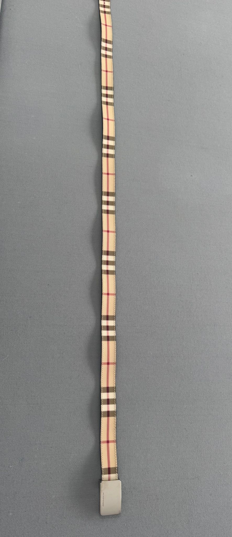 Burberry Nova Check Coated Canvas Belt - Size 40 / 100 - Fits UK12/14