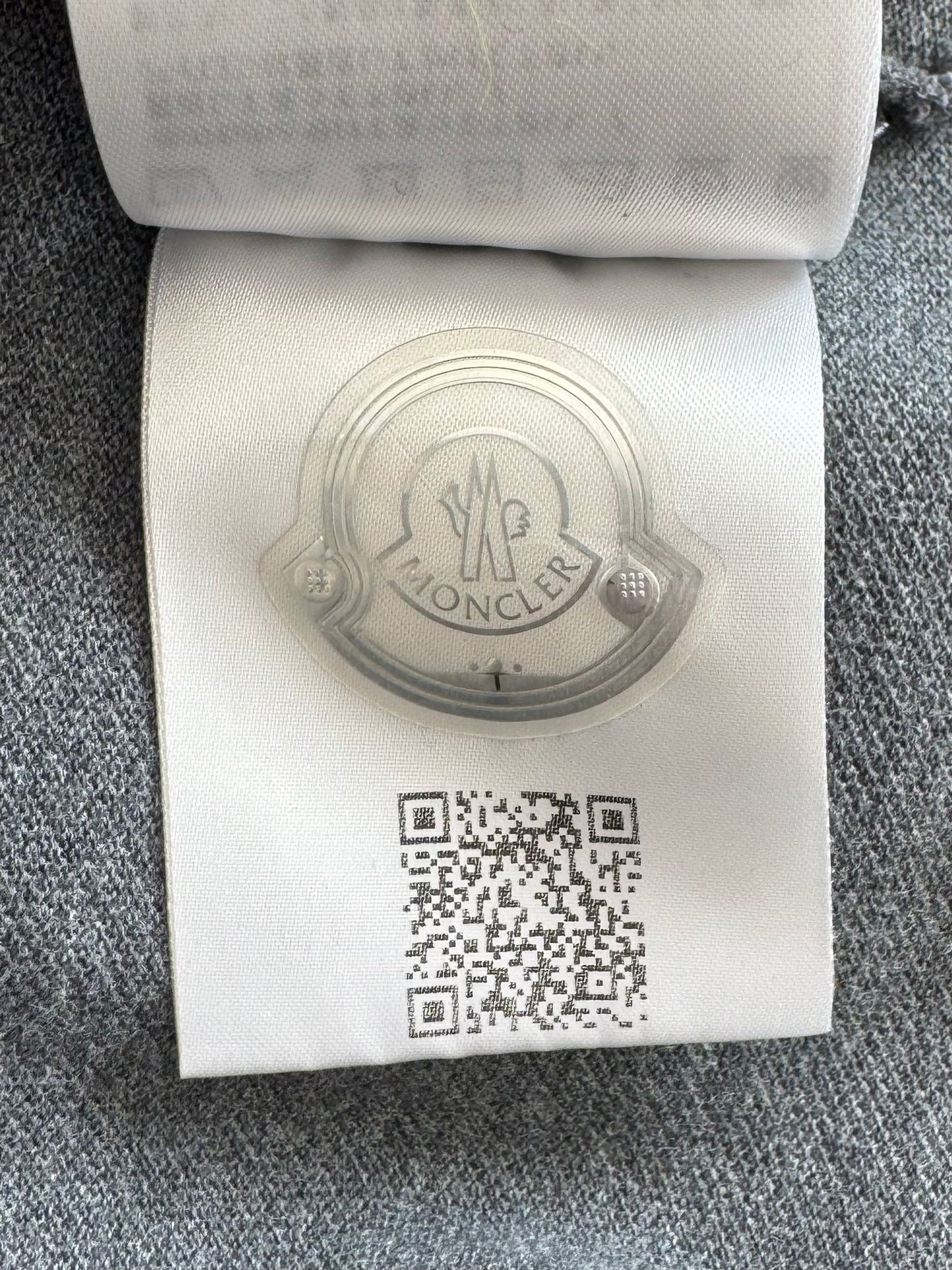 Moncler Dark Grey Polo - Large (21'' PTP)