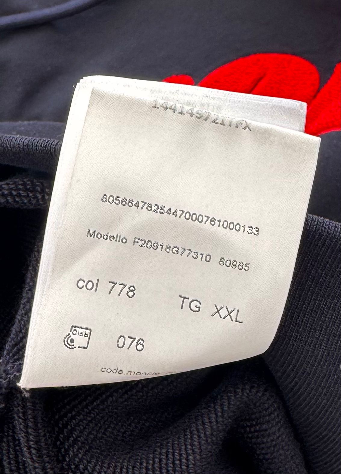 Moncler Wave Logo Hoodie - Navy - XXL - 25'' PTP