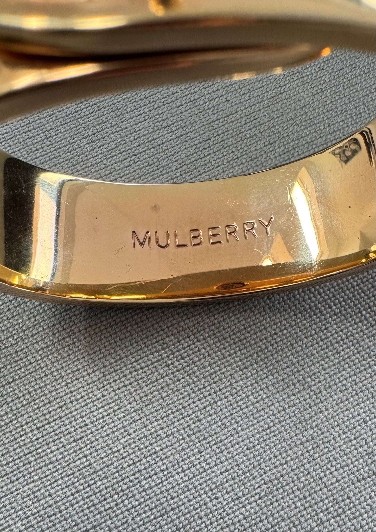 Mulberry Bayswater Postman’s Lock Metal Bracelet Gold Plated