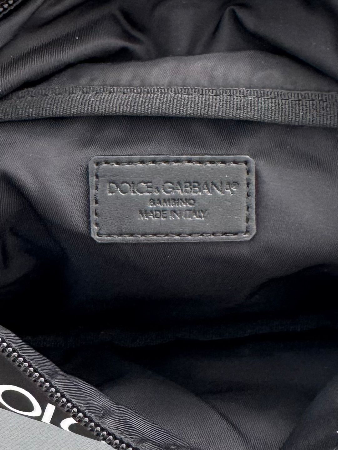Dolce & Gabbana Black Logo Nylon Bum Bag