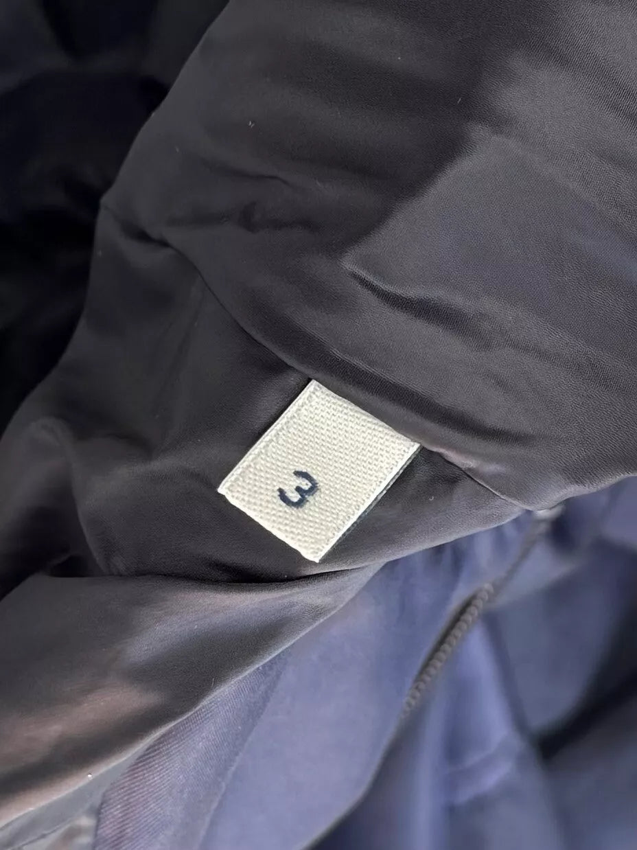 Moncler Gobie Navy Bomber Jacket- Size 3 - Fits UK 12/14