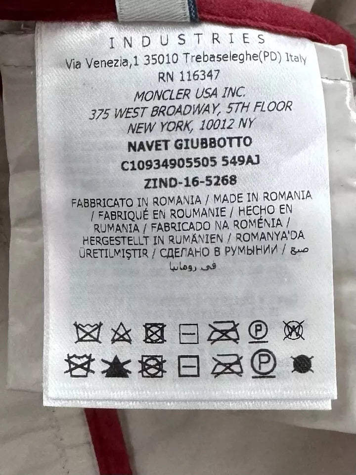Moncler Beige Navet Rain Jacket - Size 3 - Fits UK 14/16