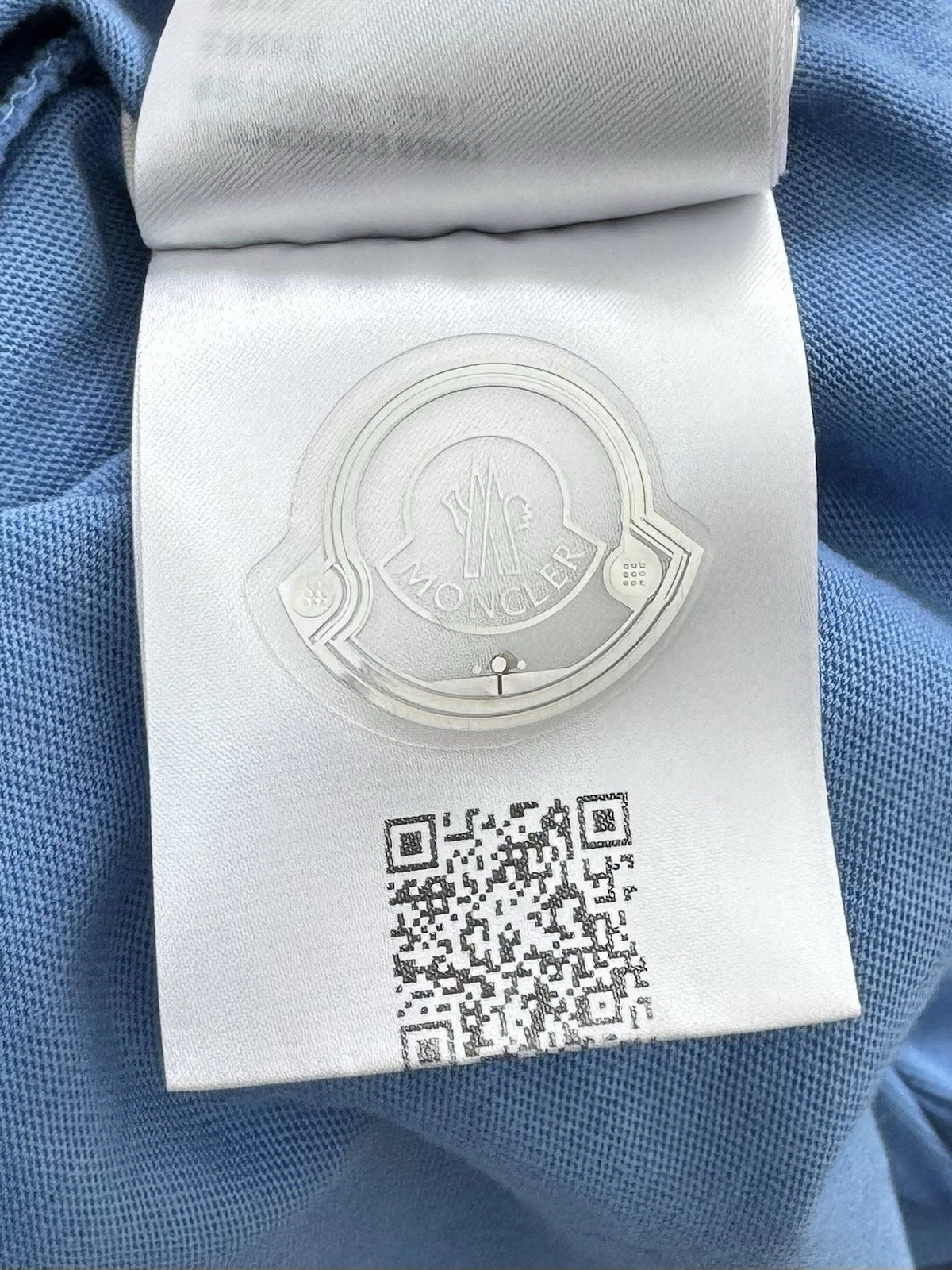 Moncler Sky Blue Garment-Washed T-Shirt - Large - 22” PTP