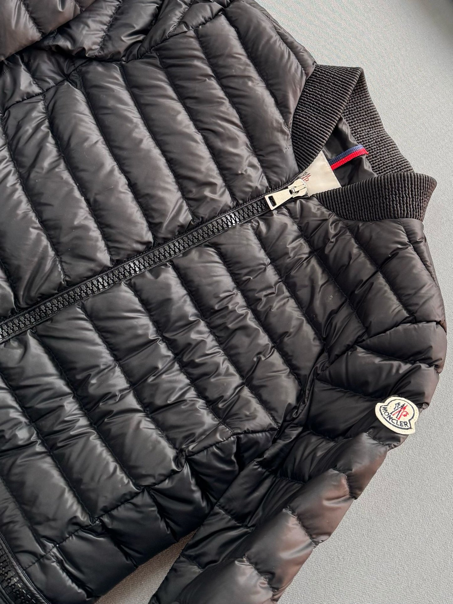 Moncler Blen Black Down Jacket - Fits UK 10 - Size 3 (20” PTP)