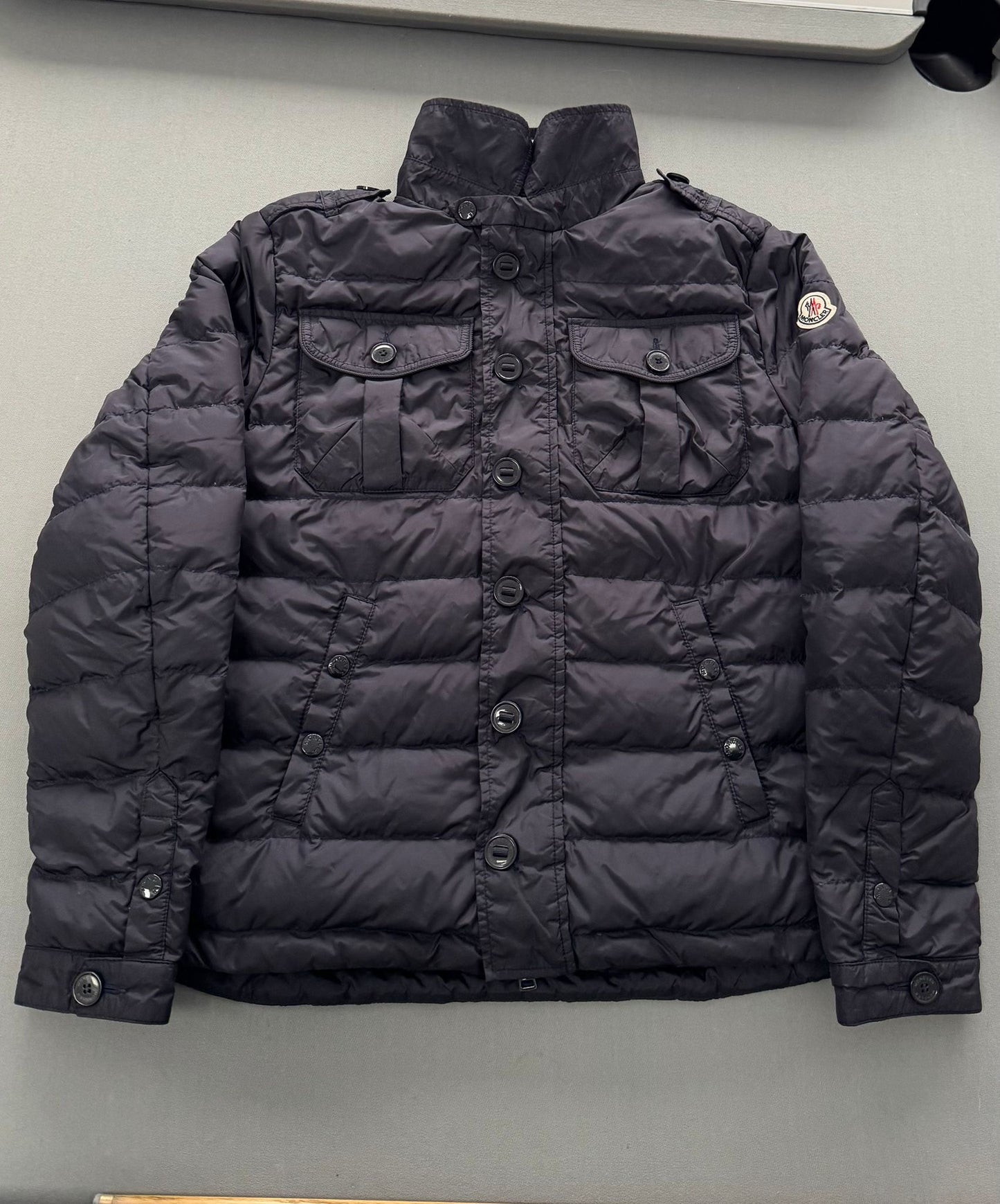 Moncler Navy Mekong Jacket - Size: 2 (22'' PTP)
