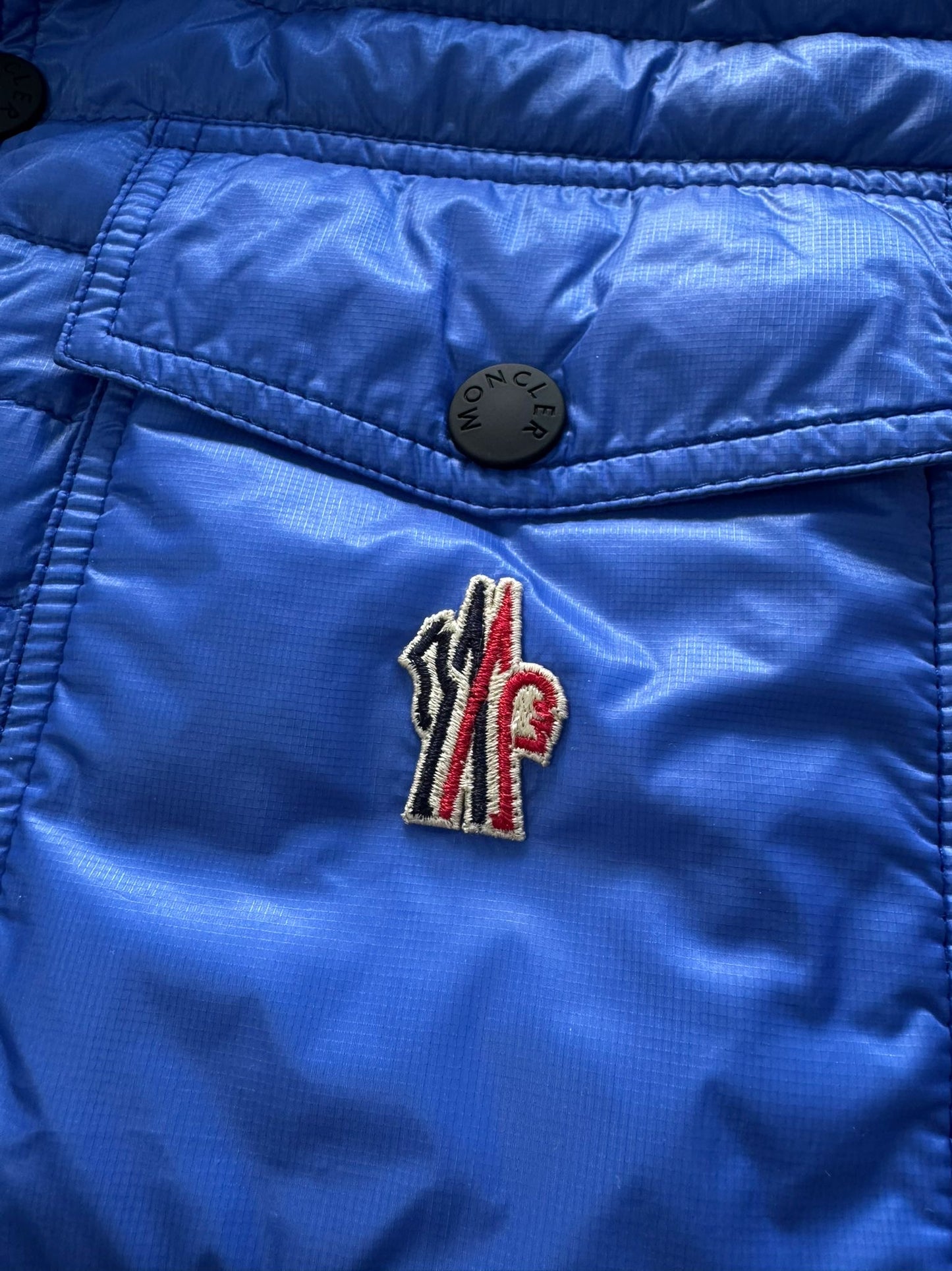 Moncler Grenoble Ollon Blue Gilet - Size: 3 (Medium) 22''ptp