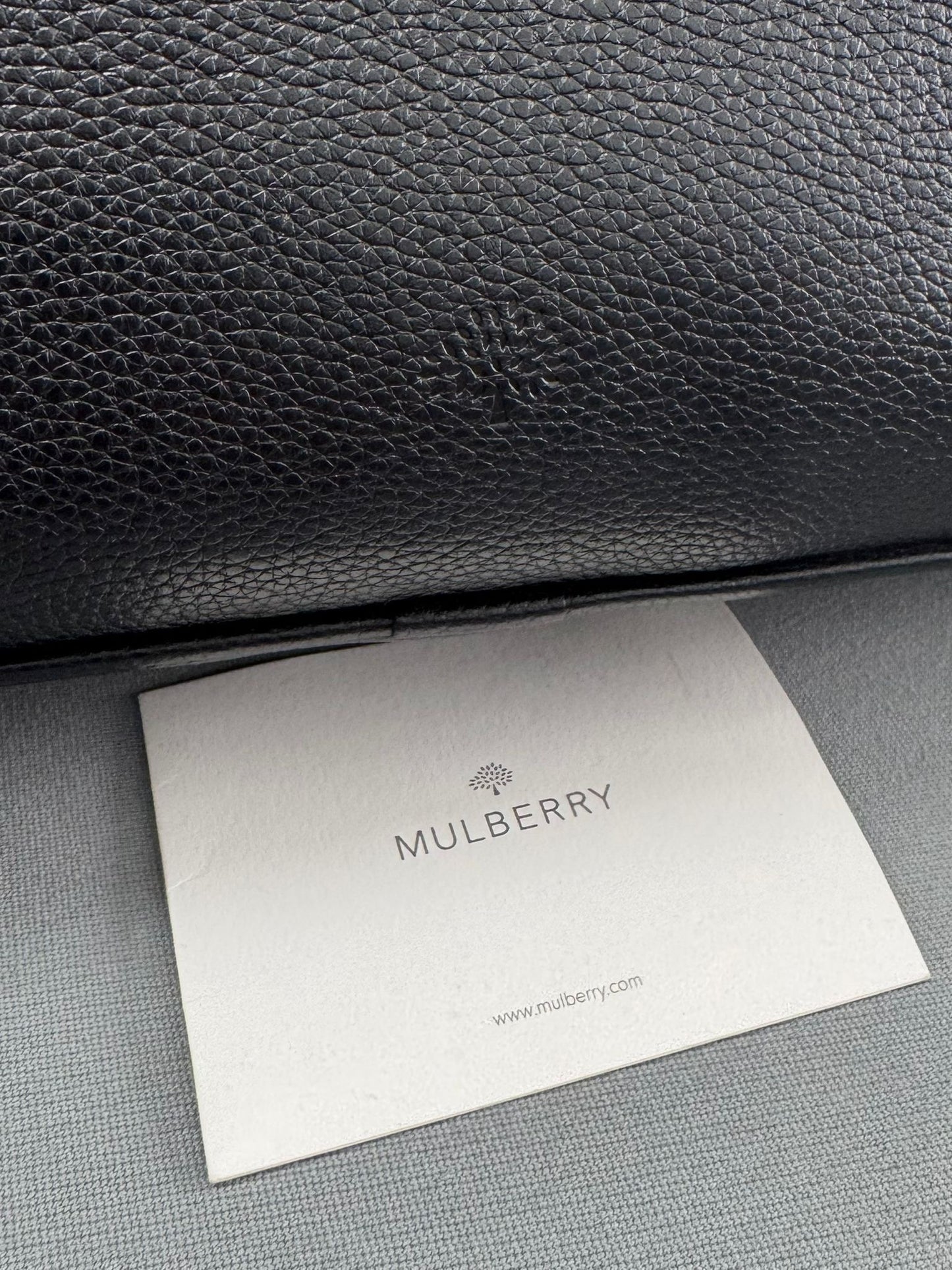 Mulberry Theo Dark Grey Laptop Bag Document Briefcase