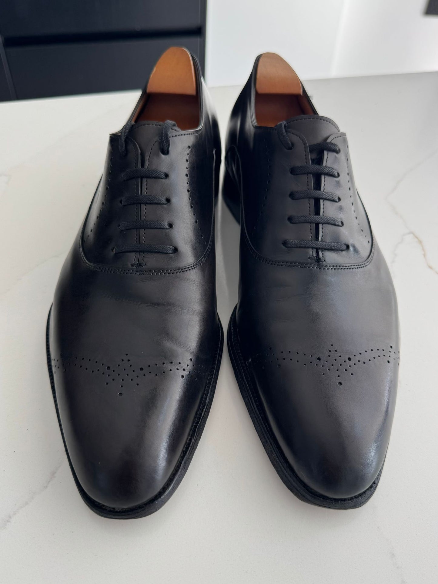 John Lobb Men’s Ascot Oxford Lace-up Shoes Black - UK 9 - EU 43