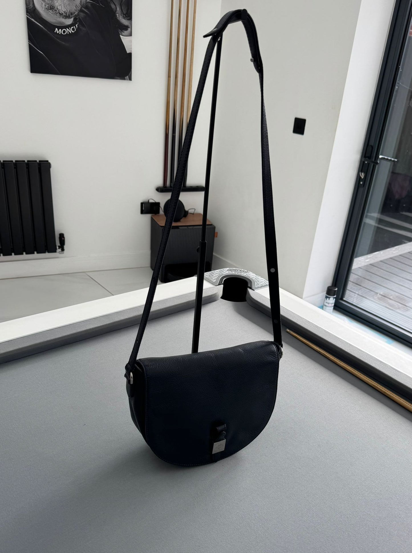 Mulberry Navy Regal Blue Leather Tessie Satchel