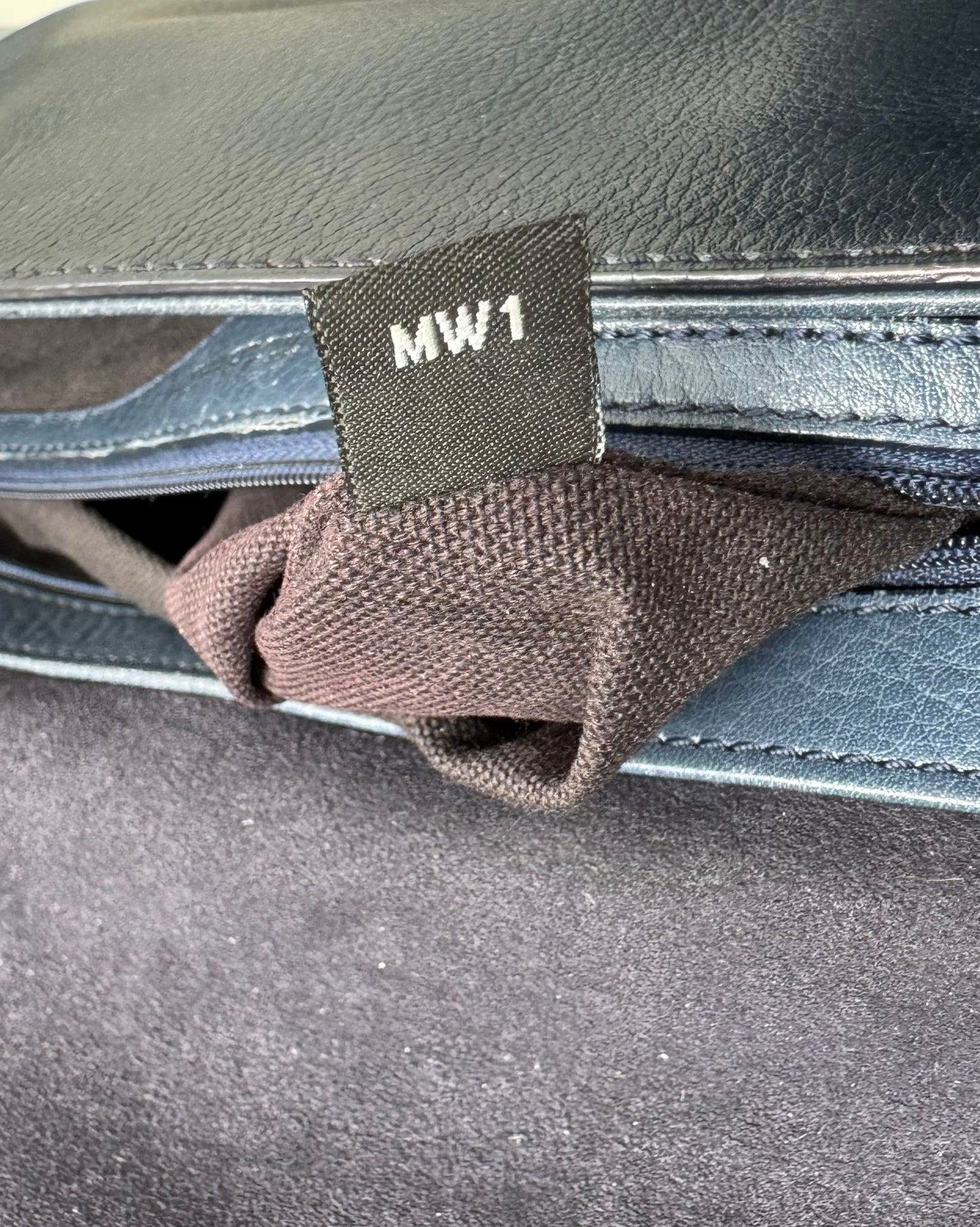 Mulberry Navy Regal Blue Leather Tessie Satchel