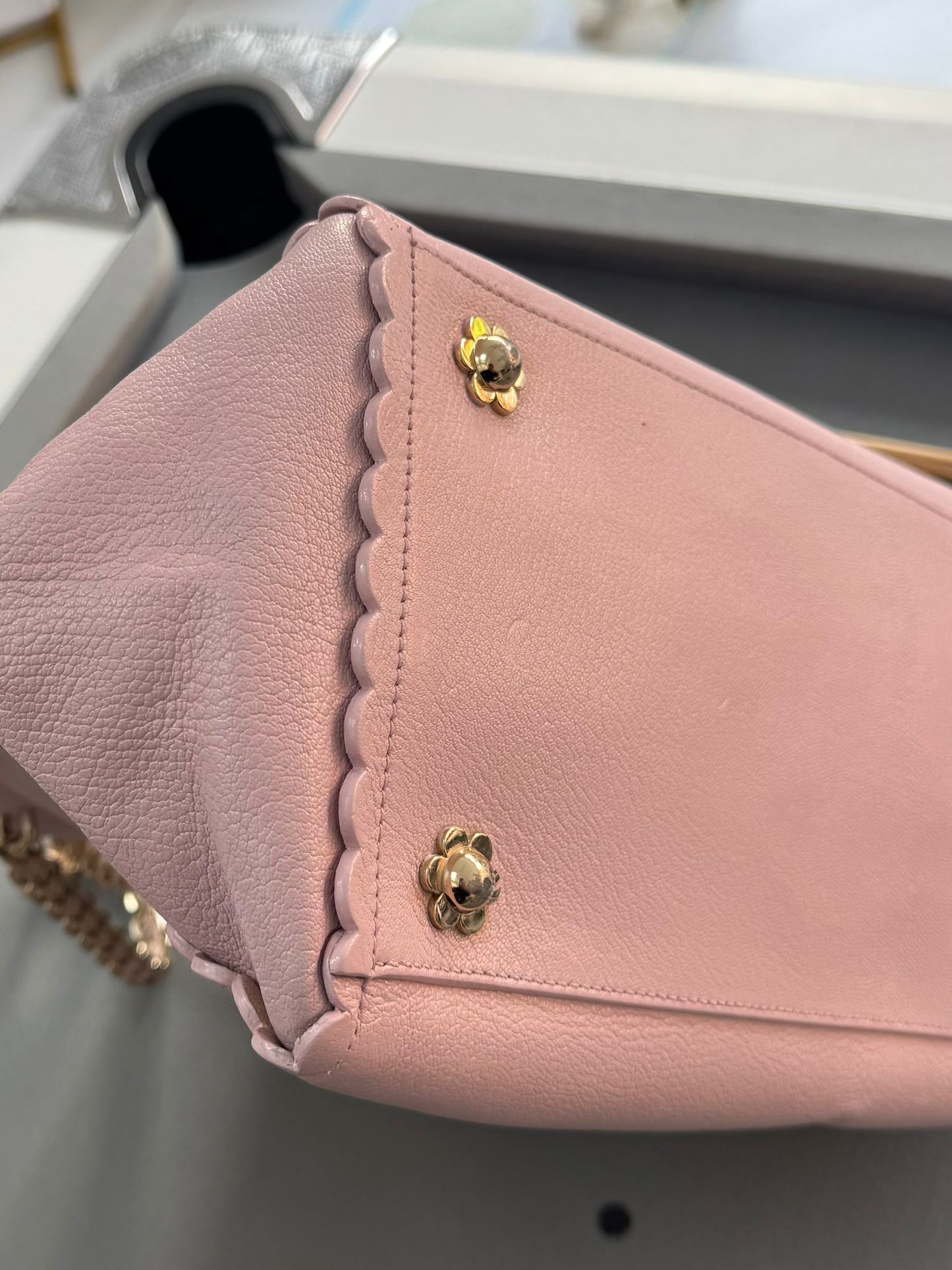 Mulberry Cecily Flower Baby Pink Tote