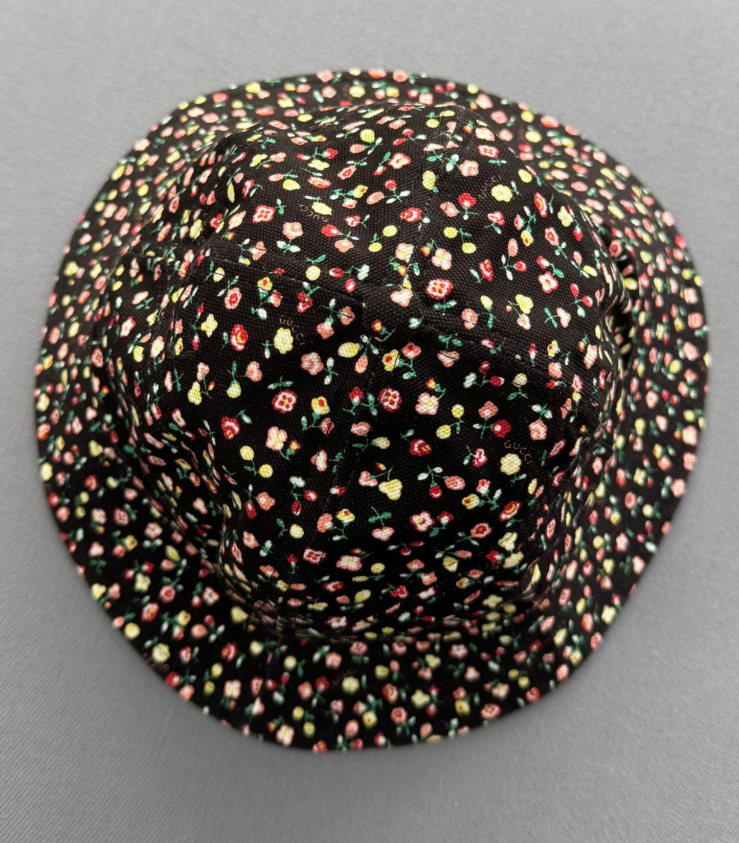 Gucci  X LIBERTY OF LONDON Canvas Floral Print Bucket Hat Black Multicolor
