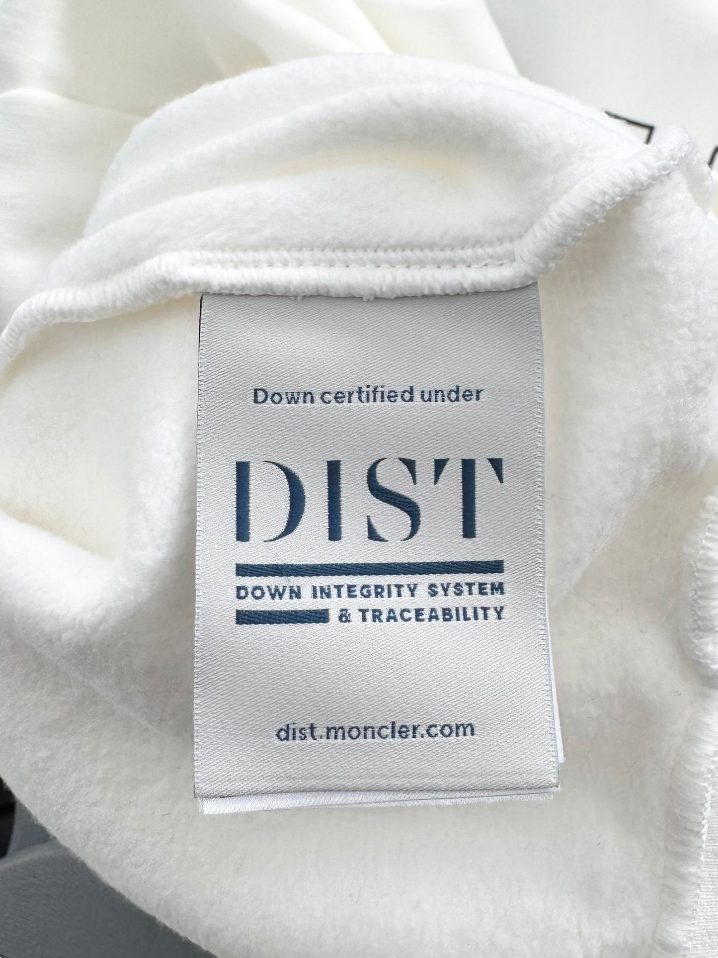 Moncler Shell-trimmed Ivory Grenoble Text Logo Hoodie - XS (UK 10-12)