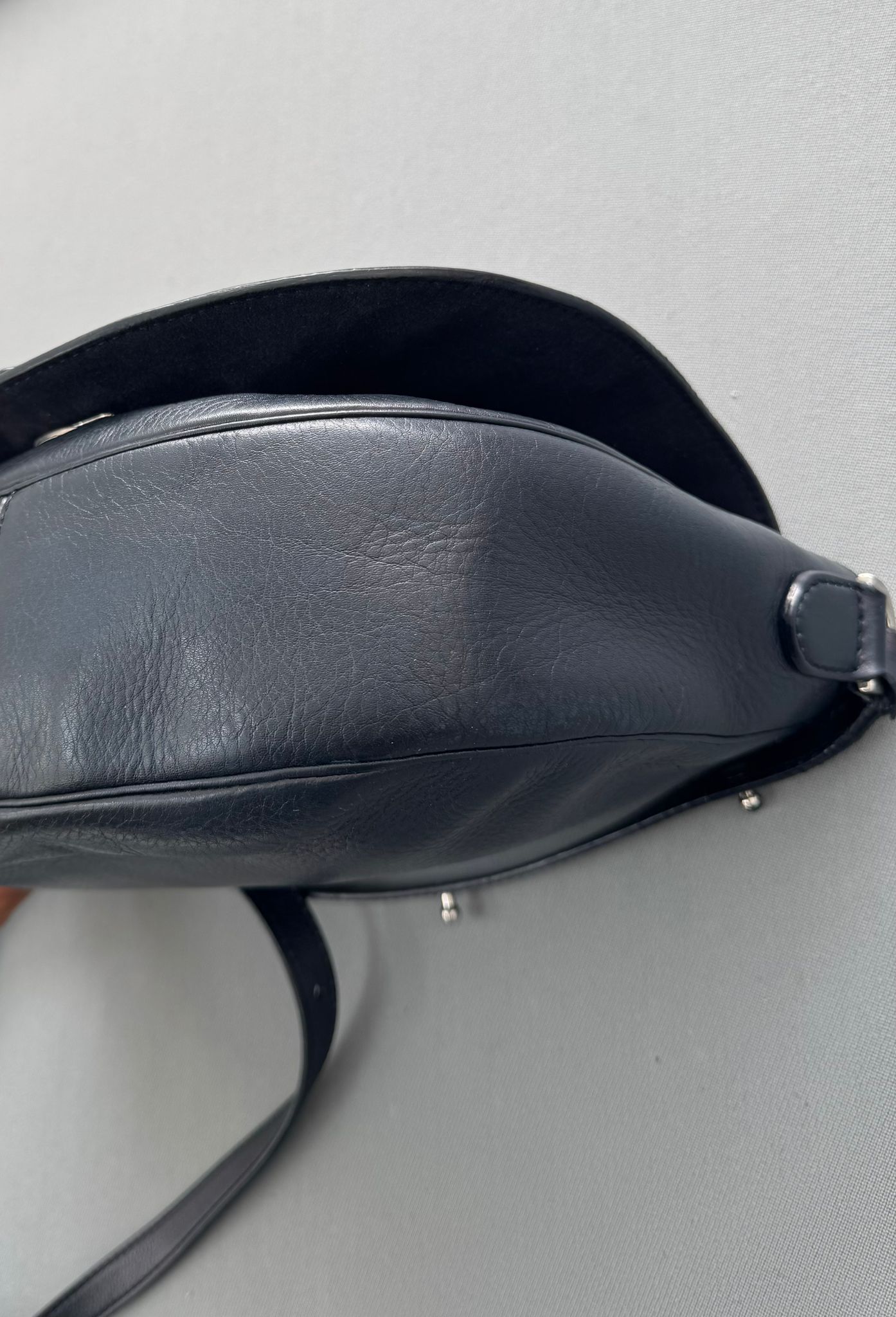 Mulberry Navy Regal Blue Leather Tessie Satchel