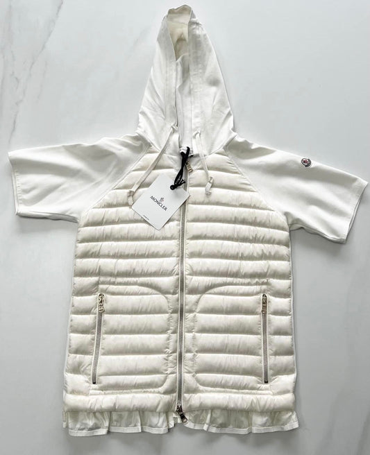 Moncler White Padded Cardigan - UK 8 - Brand New with Tags