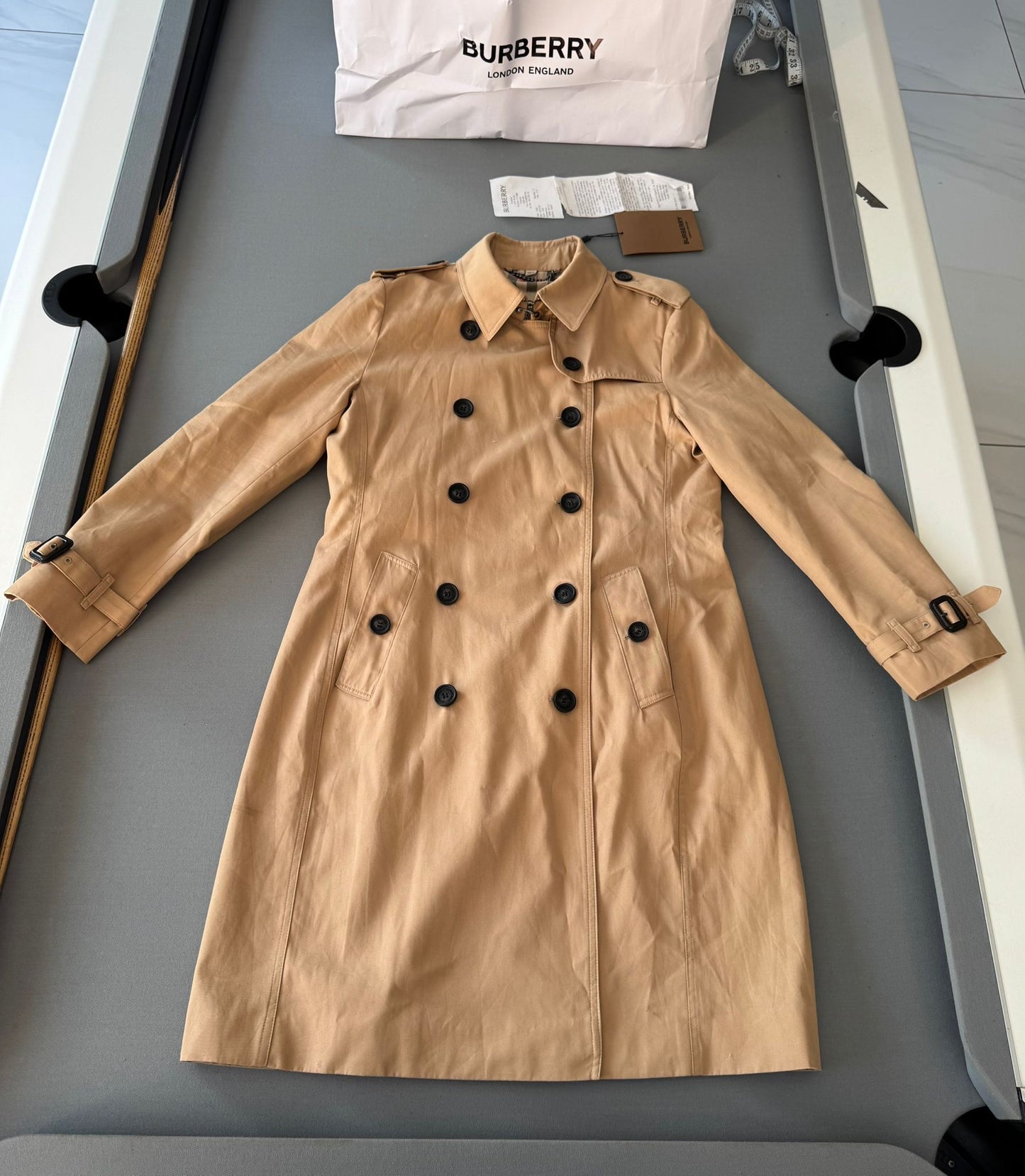 Burberry Sandringham Trench Coat - Size UK12 (20''ptp)