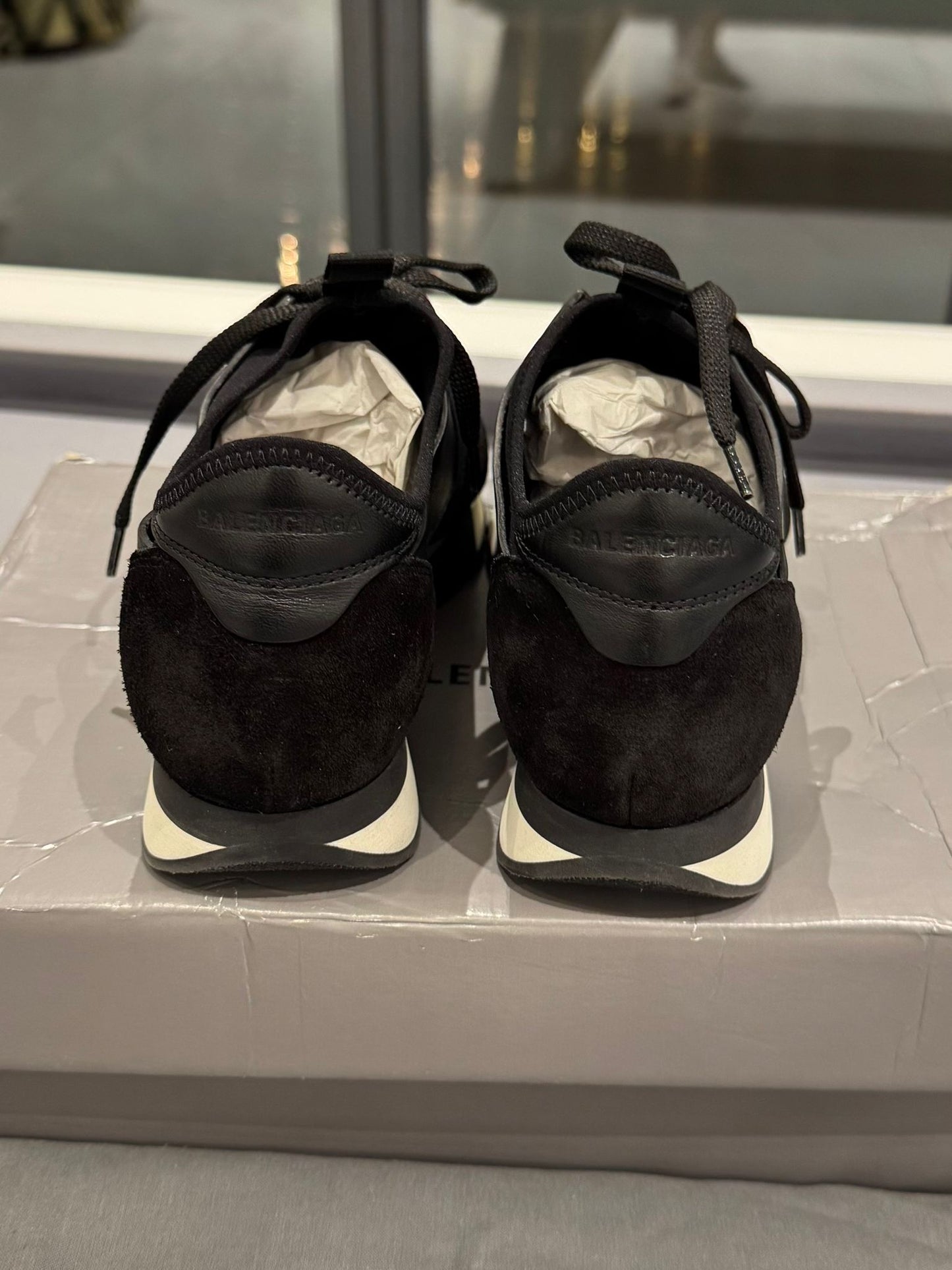 Balenciaga Black Race Runner - Size UK5 (EU38)