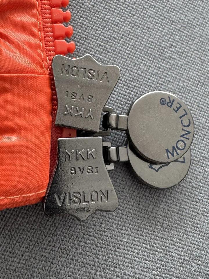 Moncler Orange Bormes Gilet - Size 6 (XL /XXL) 26” PTP