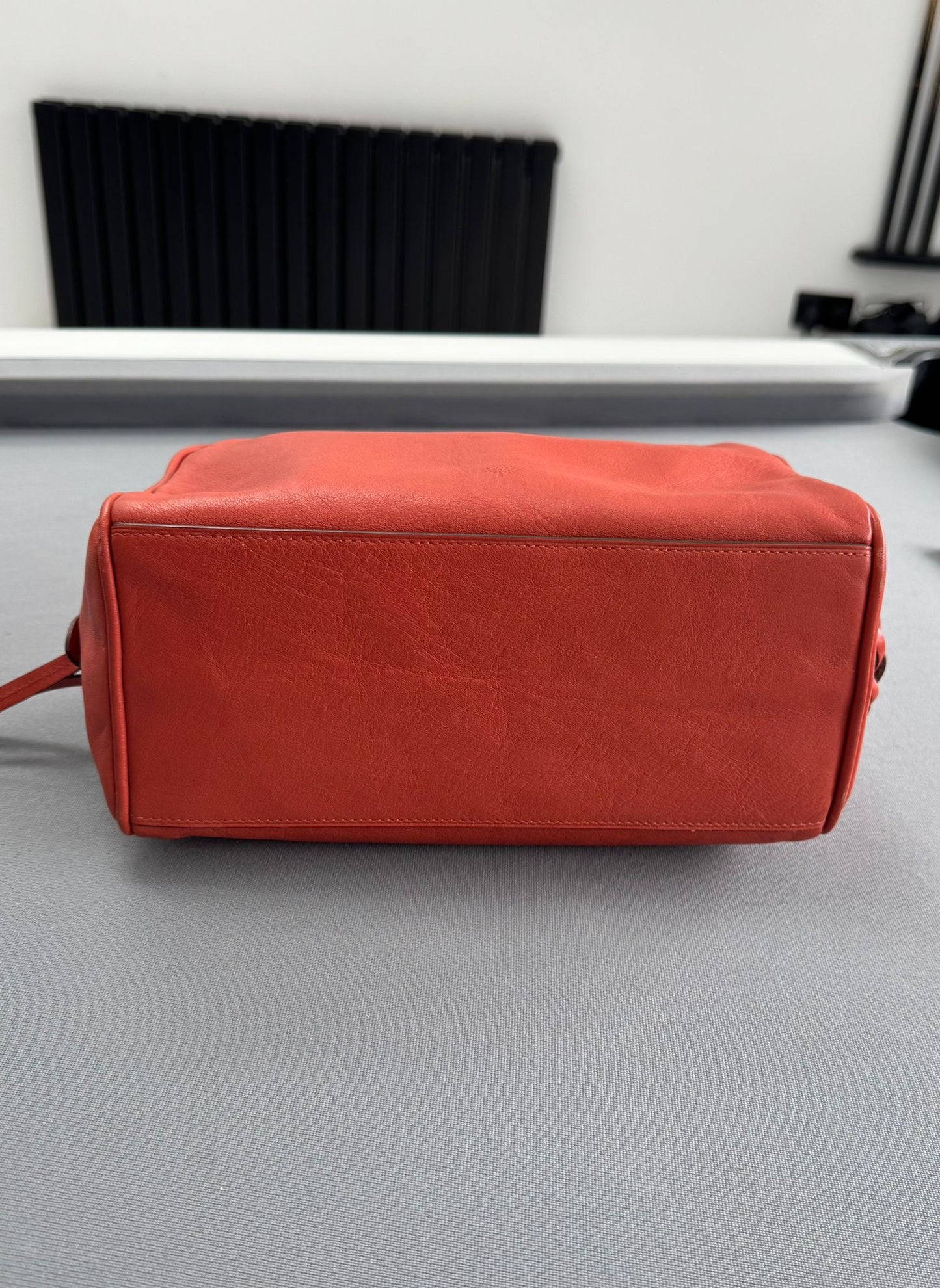 Mulberry Coral Leather Wash Bag