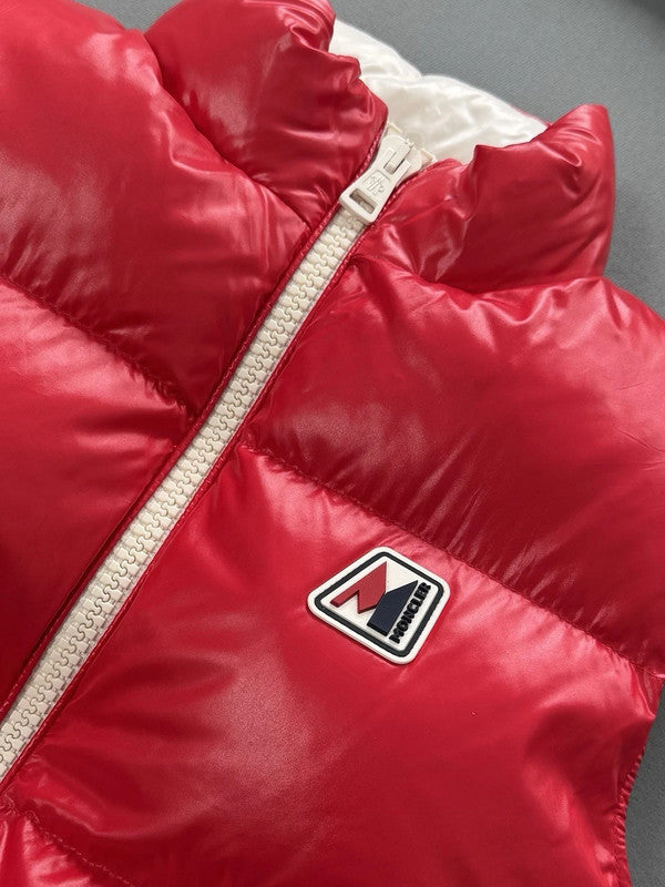 Moncler Monginevro Down Red Gilet - Size 2( Medium/Large ) 23” PTP