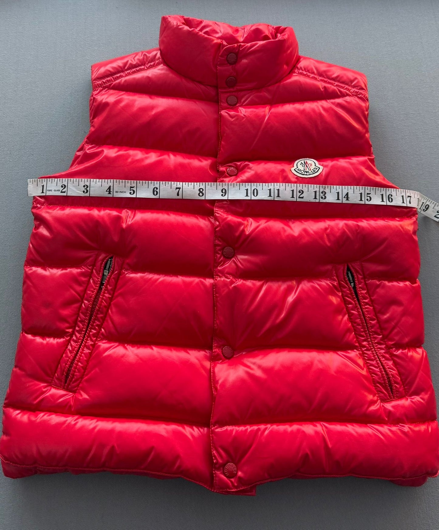 Moncler Red Tib Down Gilet - Age 10