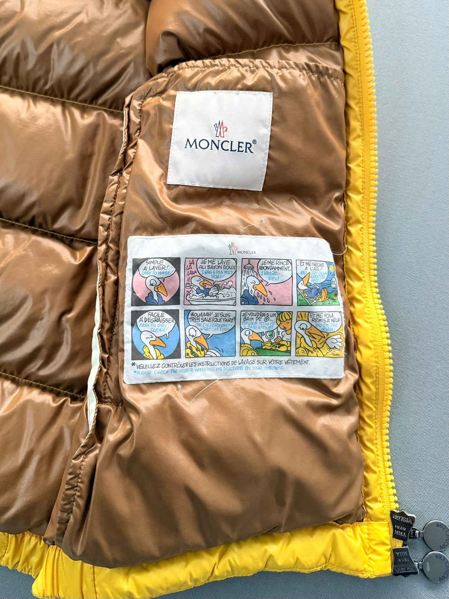 Moncler Bormes Hooded Down Gilet – Yellow