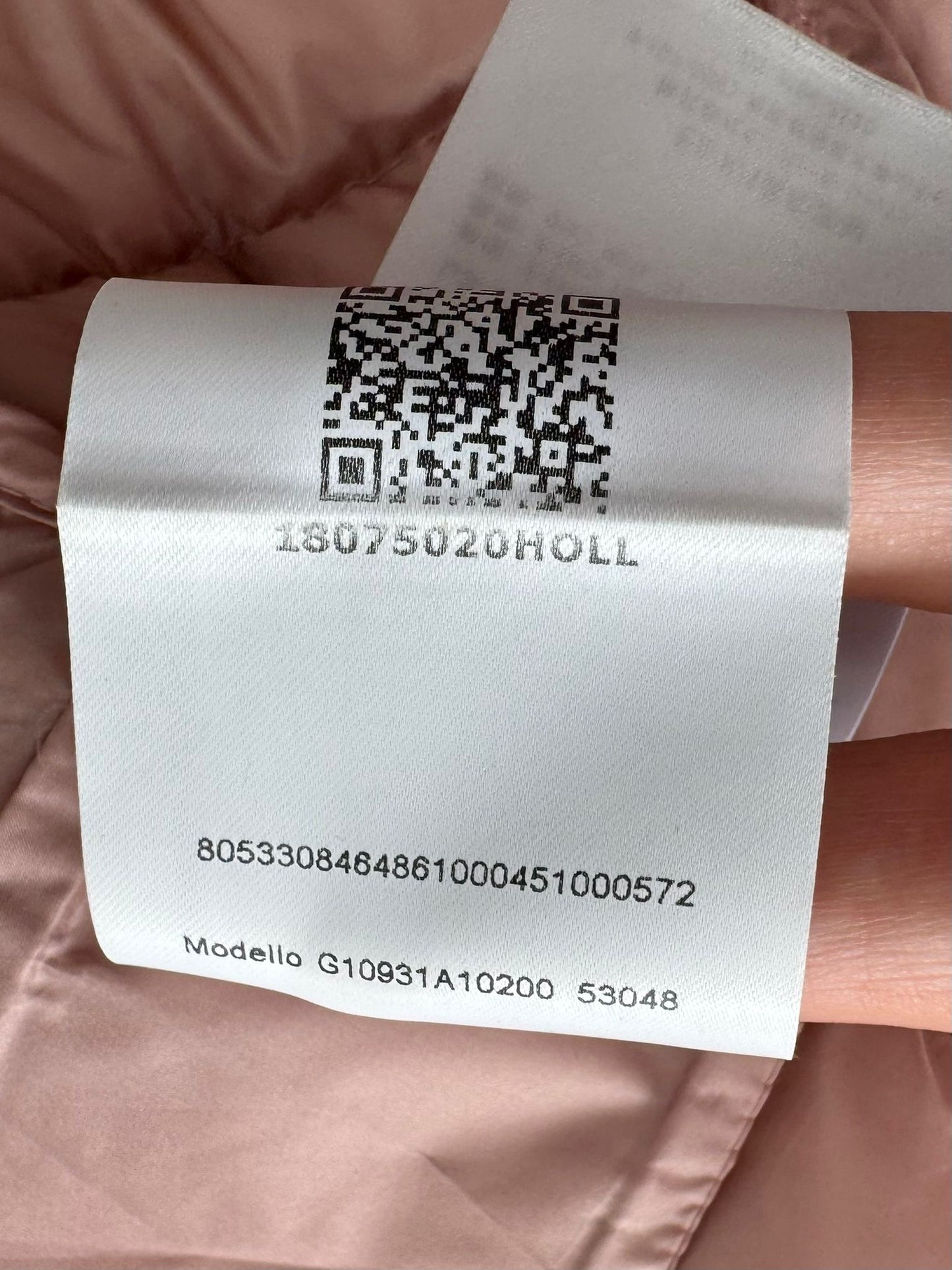 Moncler Dusky Pink Liane Down Gilet -Size 0 (Fits UK 6-8 )