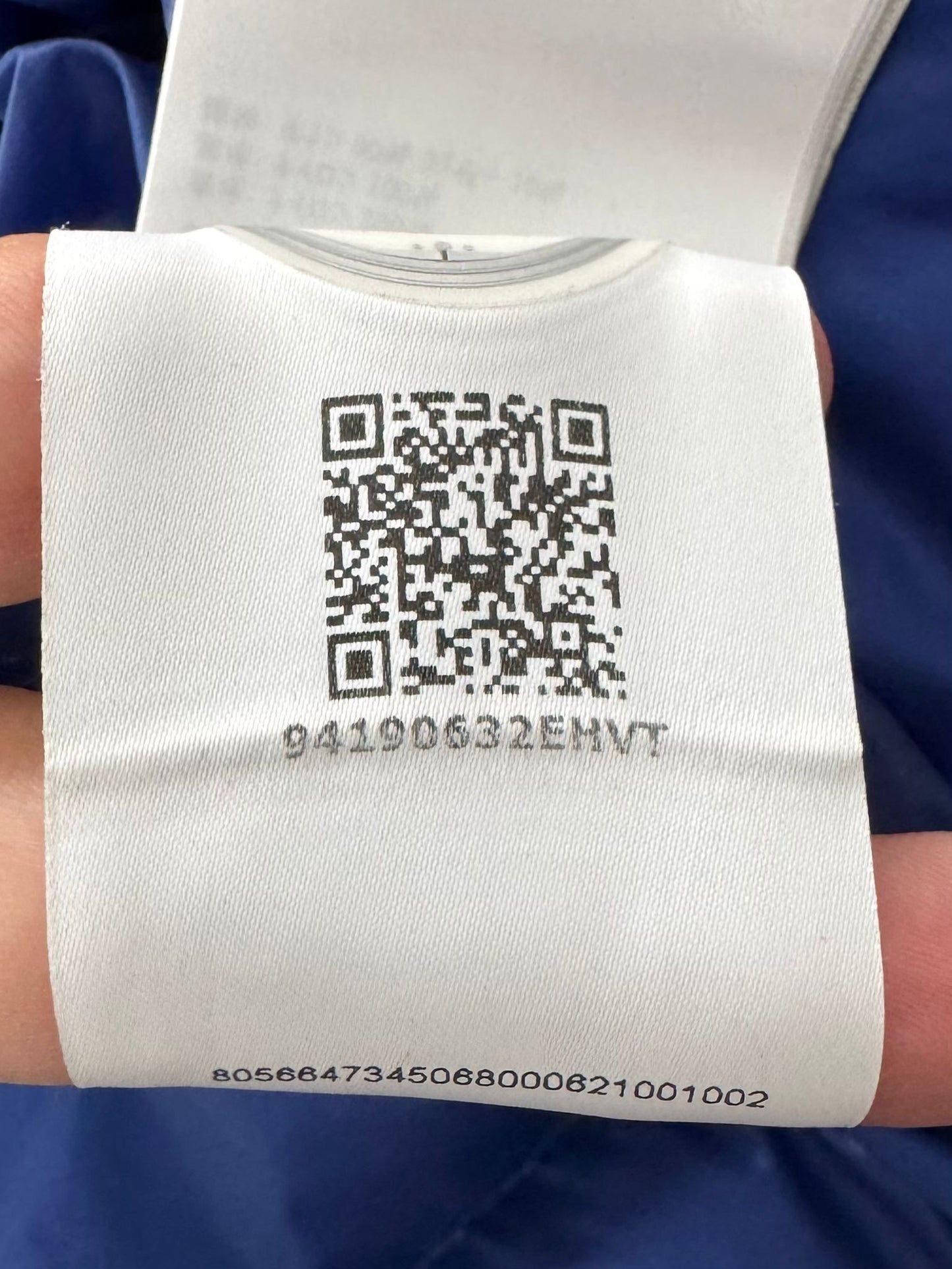 Moncler Blue Agay Down Jacket - Size 3 (22''PTP)