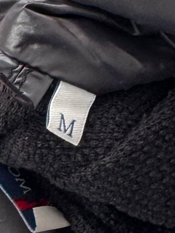 Moncler Maglia Black Zip Up Padded Cardigan - Medium (UK10/12)