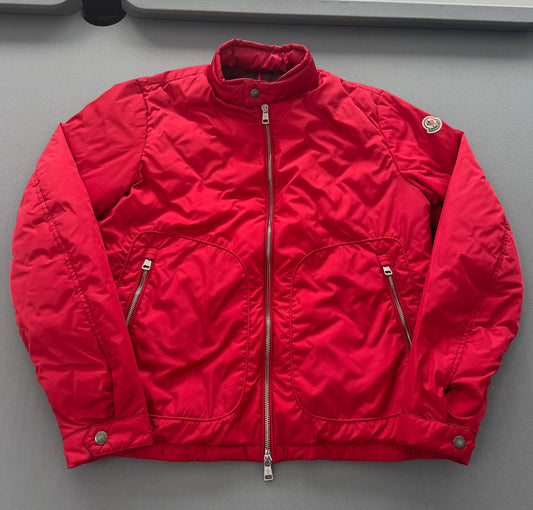 Moncler Red Bernard Jacket - Size 3 (23'' ptp)