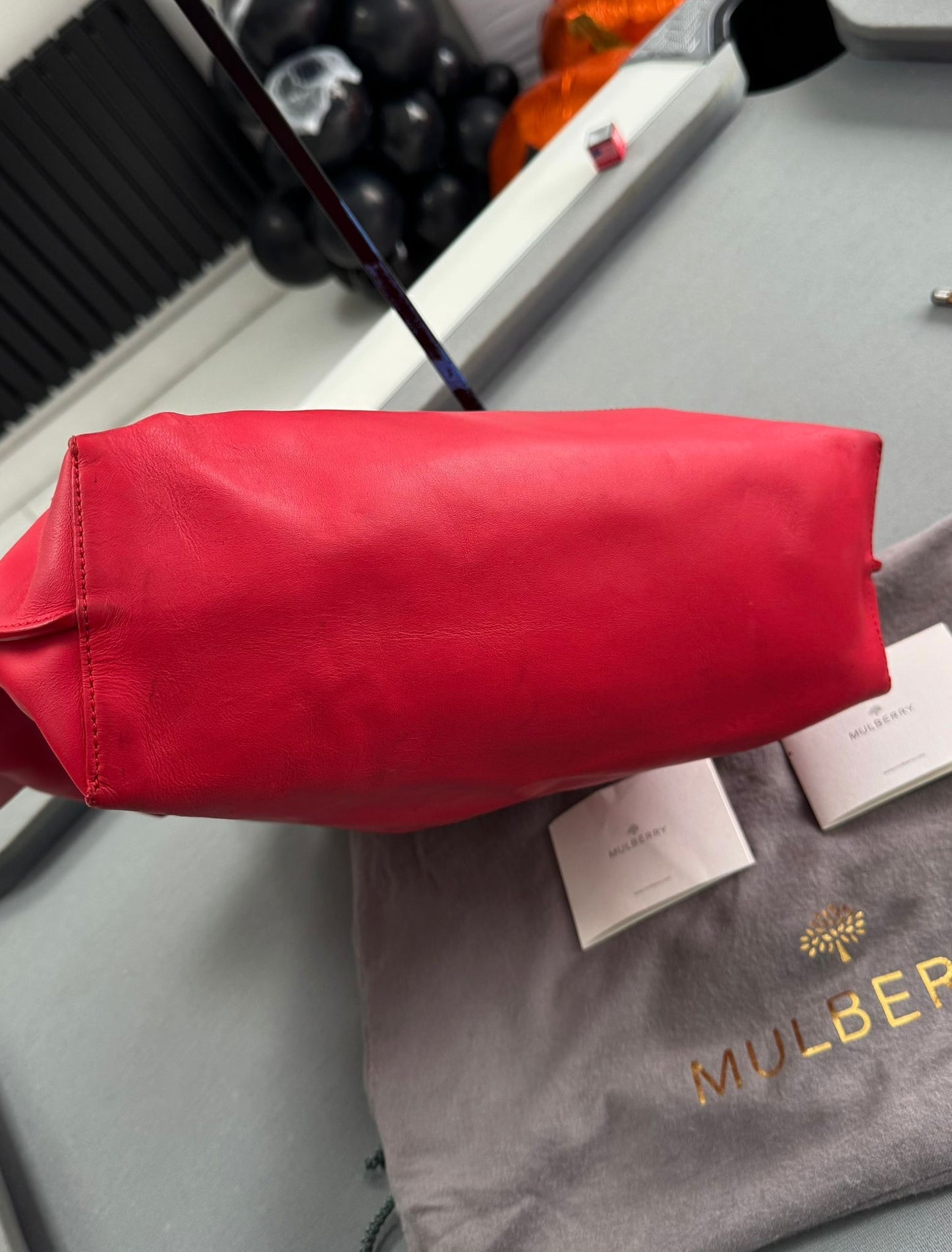 Mulberry Red Blossom Tote