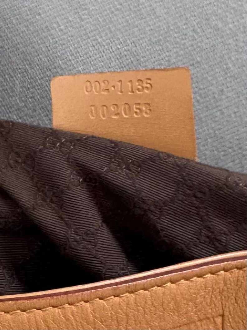 Gucci Tan Web Leather Tote