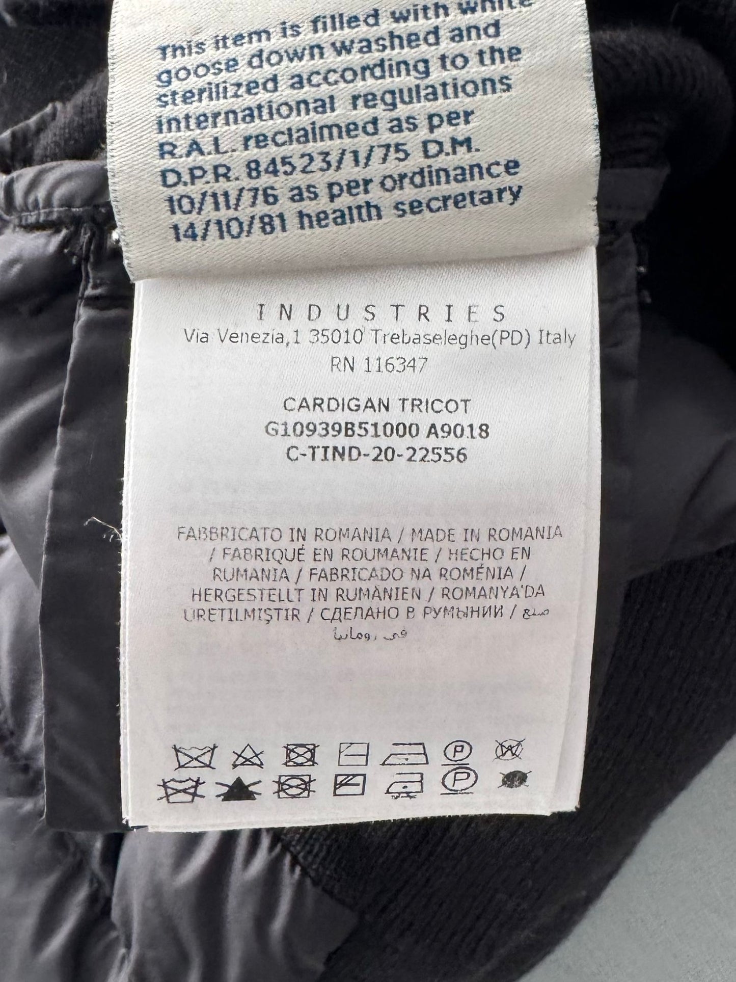 Moncler Tricot Black Cardigan- Medium Fits UK8