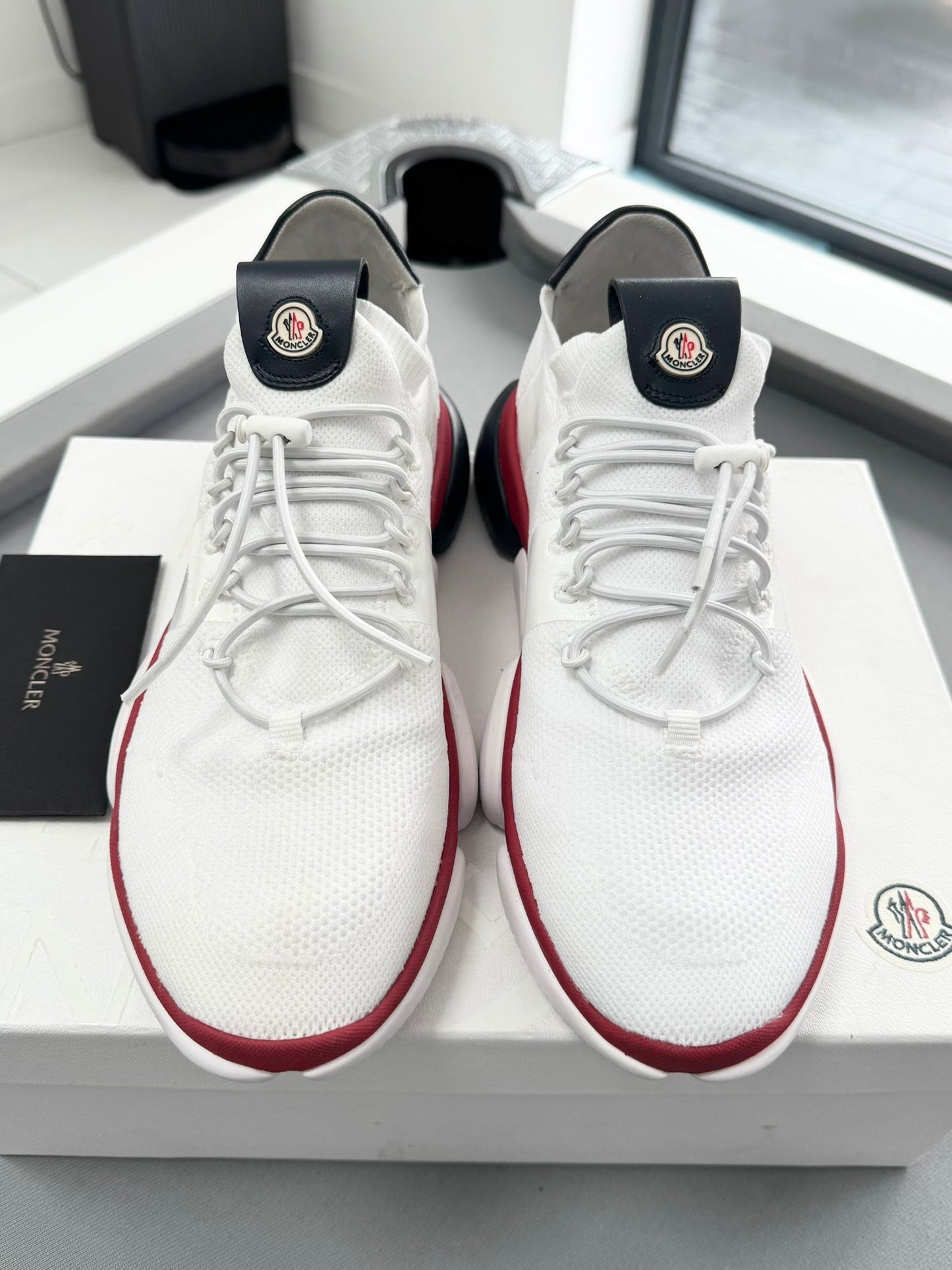 Moncler White Bubble Trainers - UK8 (EU42) Fit UK 9
