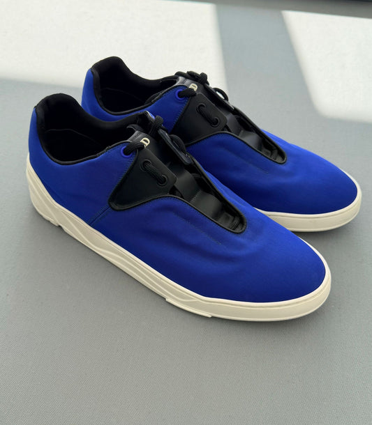 Dior Blue Canvas Runners B17 Lace Up Trainers - Size UK 11 (EU 45)