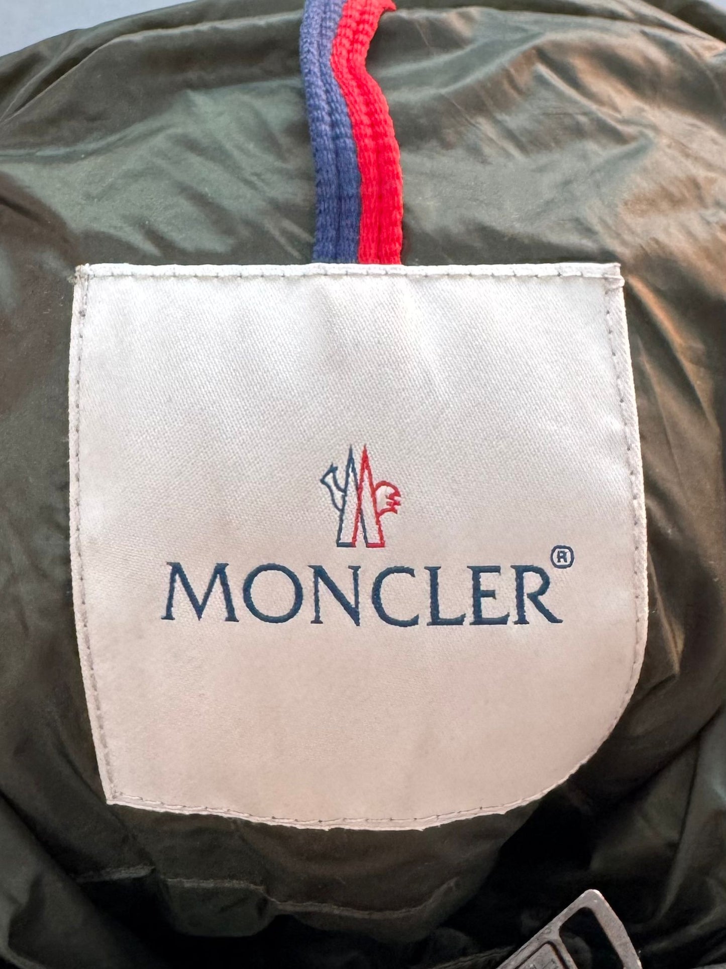 Moncler Benjamin Quilted Khaki Jacket - Size 3 (22''ptp)